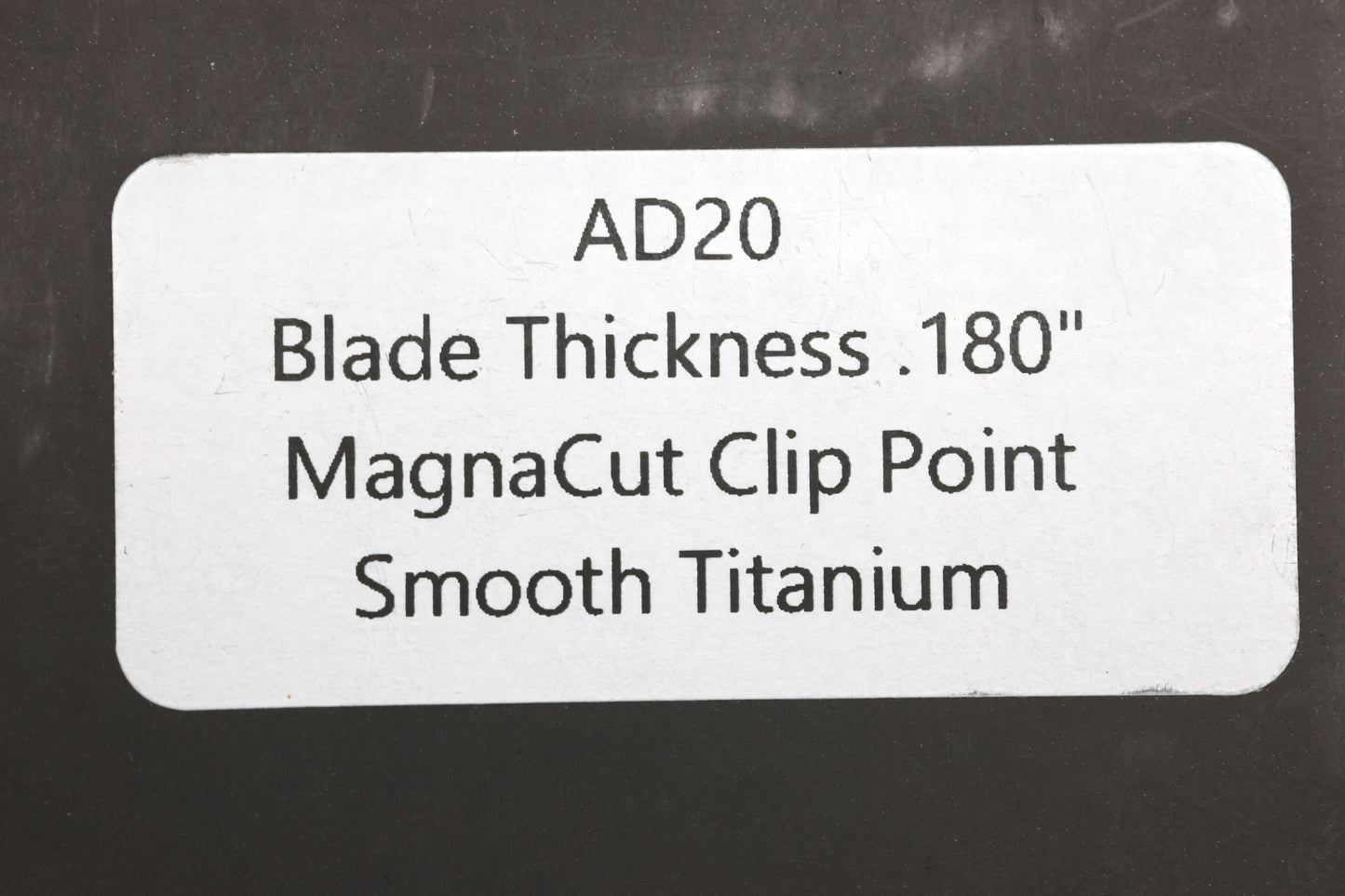 DEMKO KNIVES MG AD20 W/SMOOTH TITANIUM HANDLES & MAGNACUT CLIP POINT