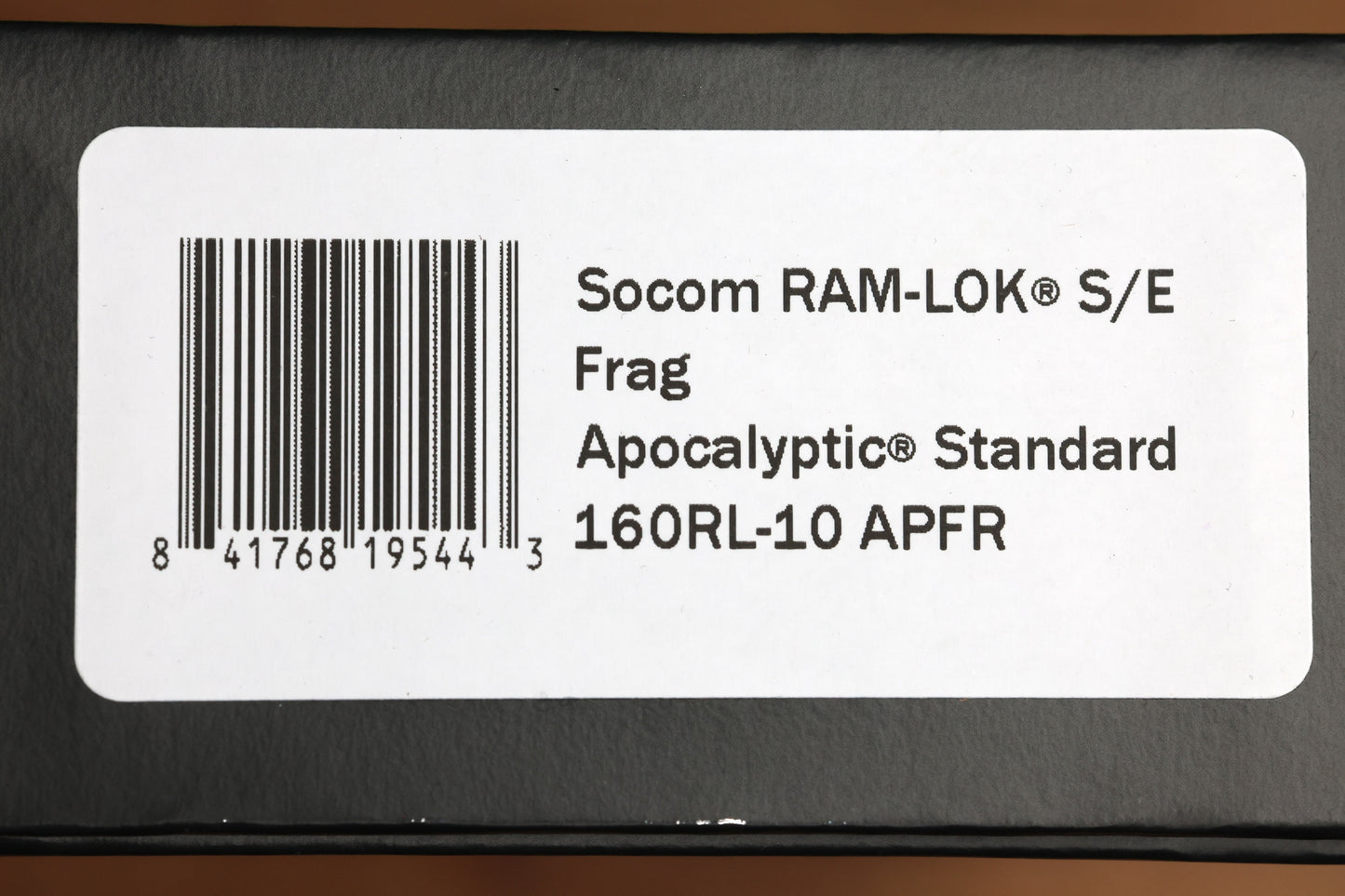 MICROTECH SOCOM RAM-LOK W/ ALUMINUM FRAG HANDLES & S/E APOCALYPTIC M390MK 160RL-10APFR