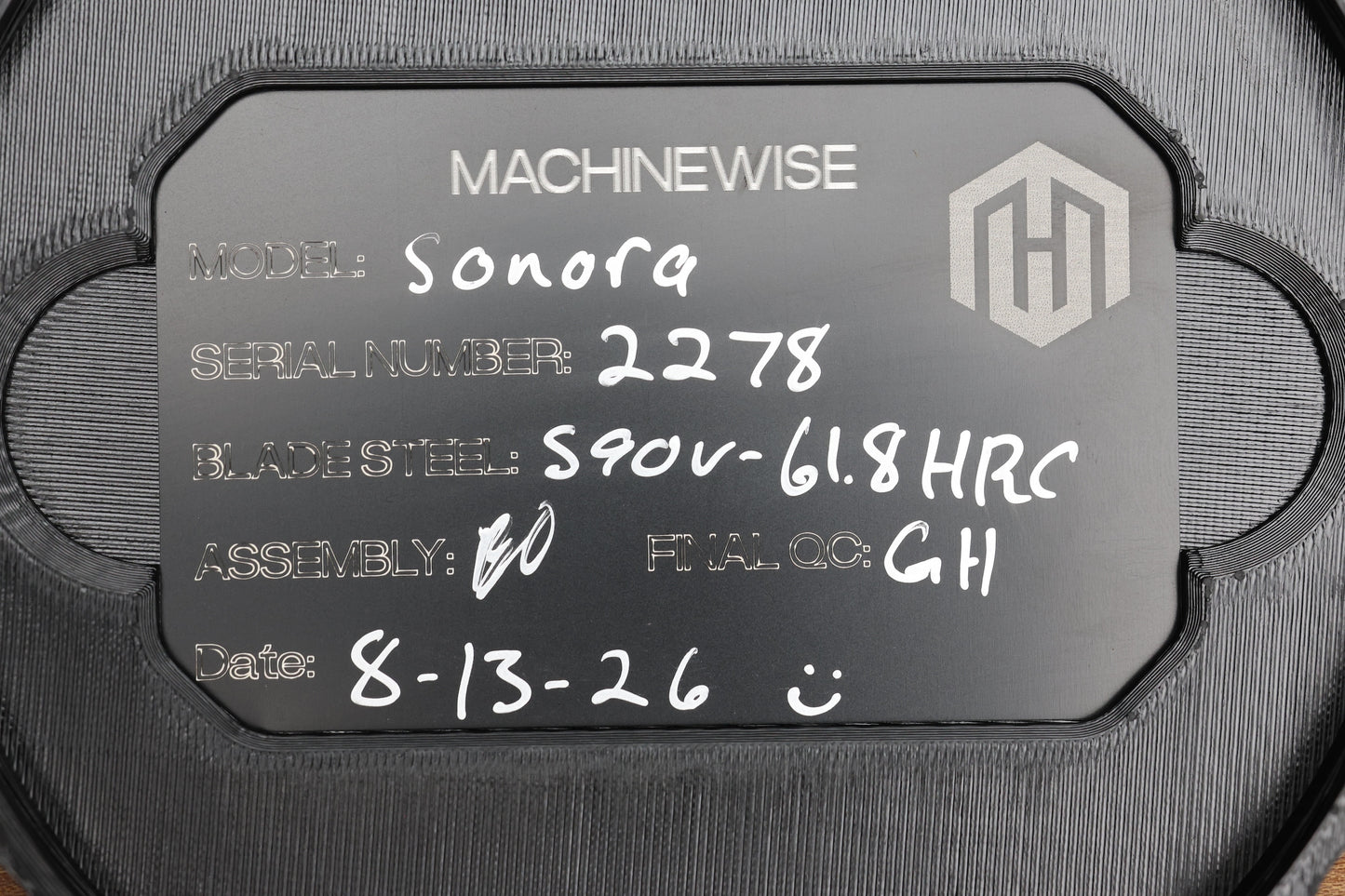 MACHINEWISE SONORA #2278 INTEGRAL S90V BLADE