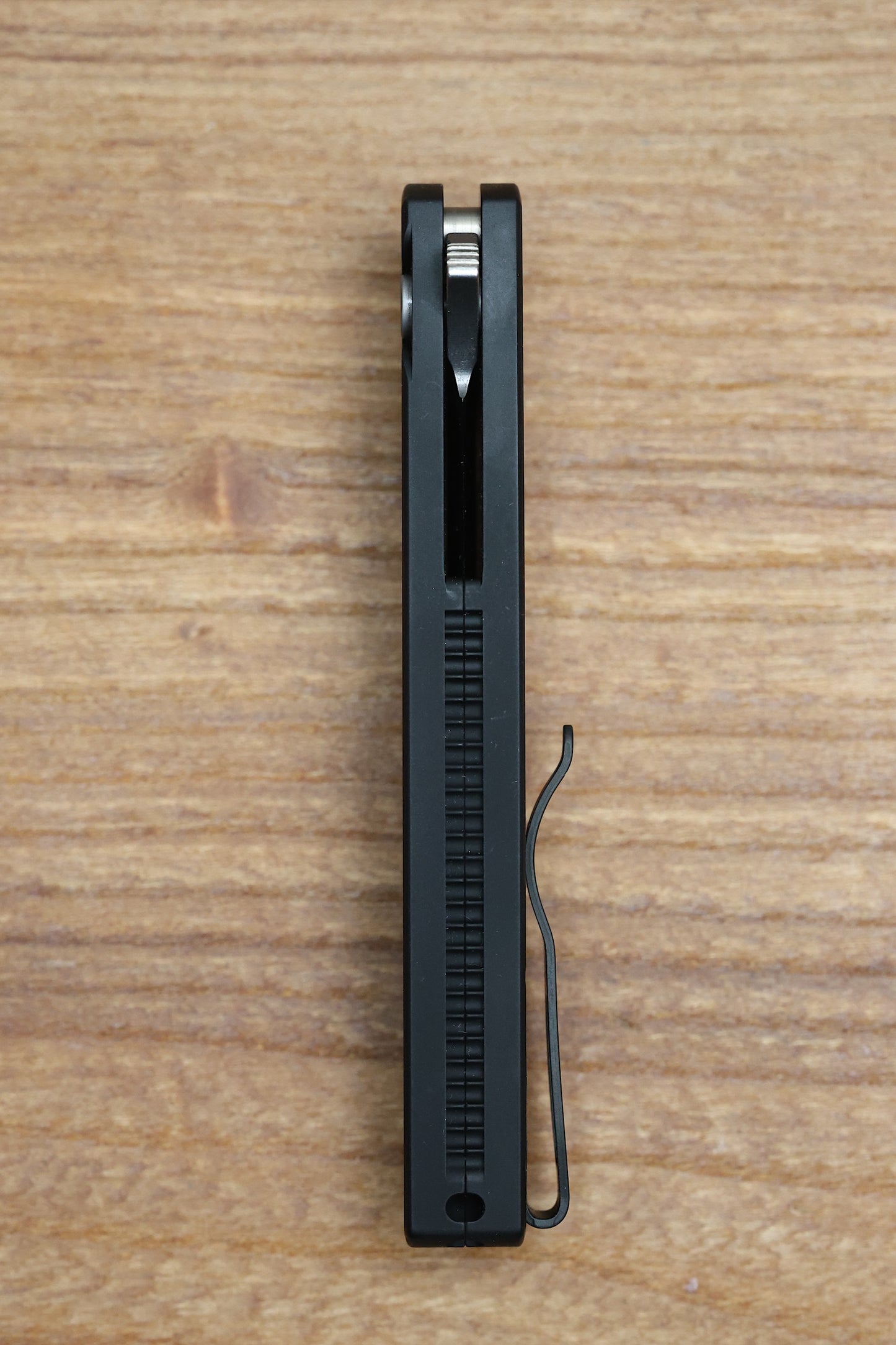 PRO-TECH MALIBU SMOOTH BLACK HANDLE & STONEWASH MAGNACUT REVERSE TANTO BLADE 5401