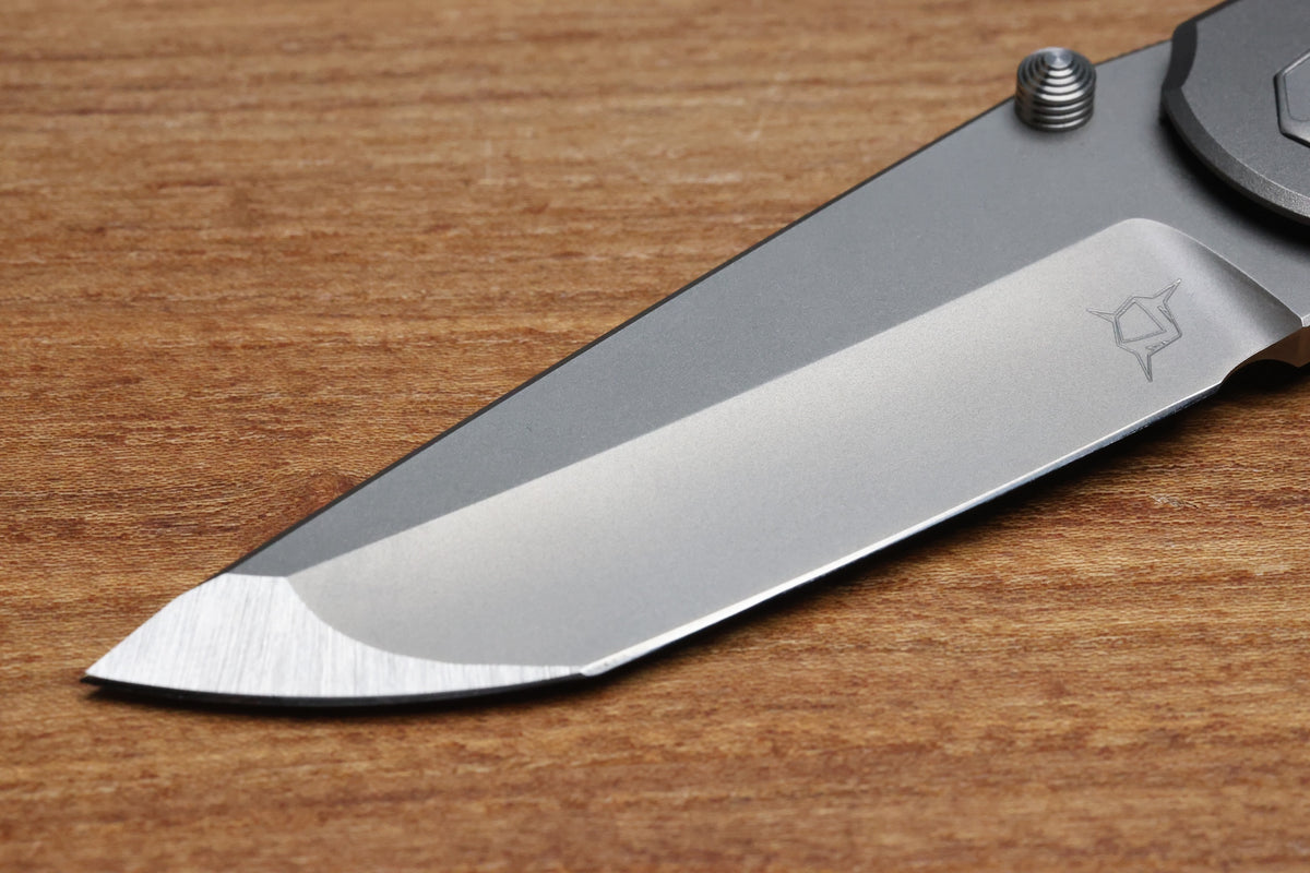 SHARKNIVCO WAKA V5 TITANIUM FRAME LOCK ZIRBLAST RWL34 BLADE