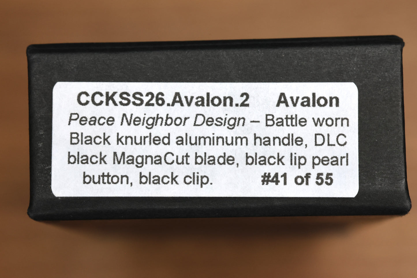 PRO-TECH PEACE NEIGHBOR AVALON BATTLEWORN BLACK BUTTON LOCK 4.25 DLC CCKS 2026 SPRING
