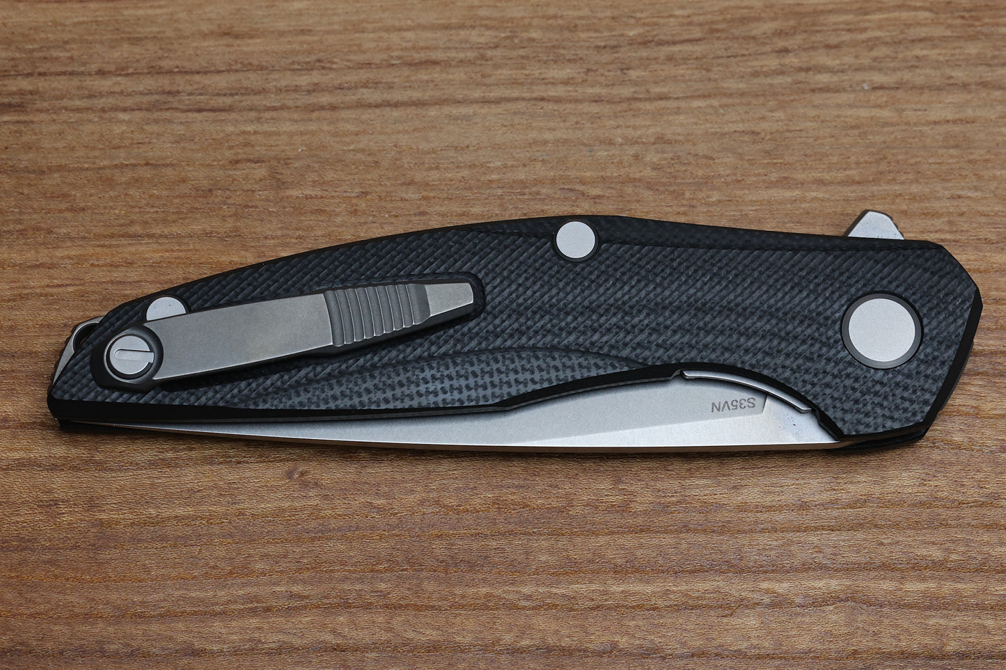 SHIROGOROV 111 - S35VN BLADE - BLACK G10 HANDLE - MRBS