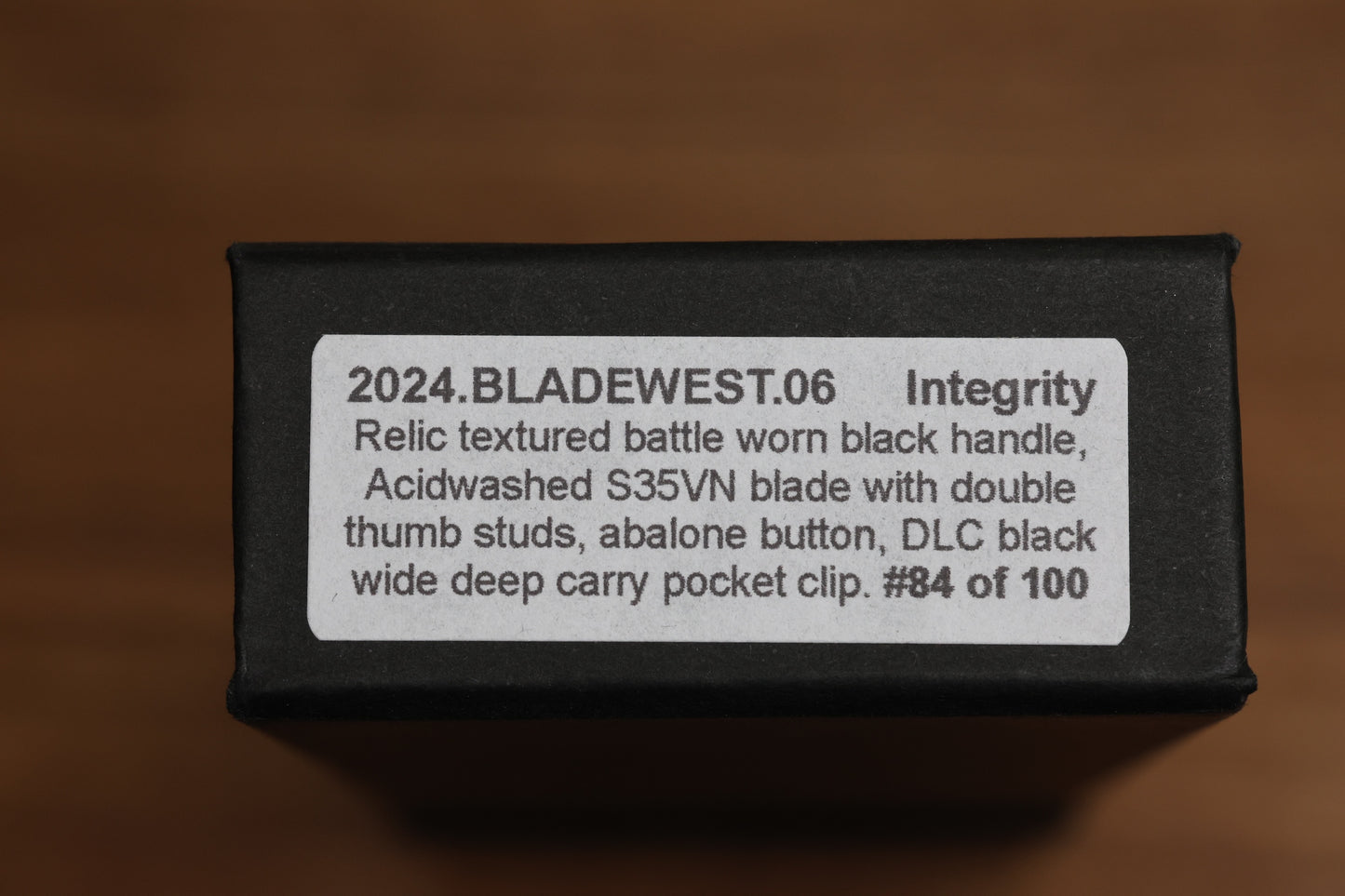 PRO-TECH TR-3 INTEGRITY MANUAL RELIC BATTLEWORN ALUMINUM HANDLES W/ ACID WASHED S35 2024.BLADEWEST.06