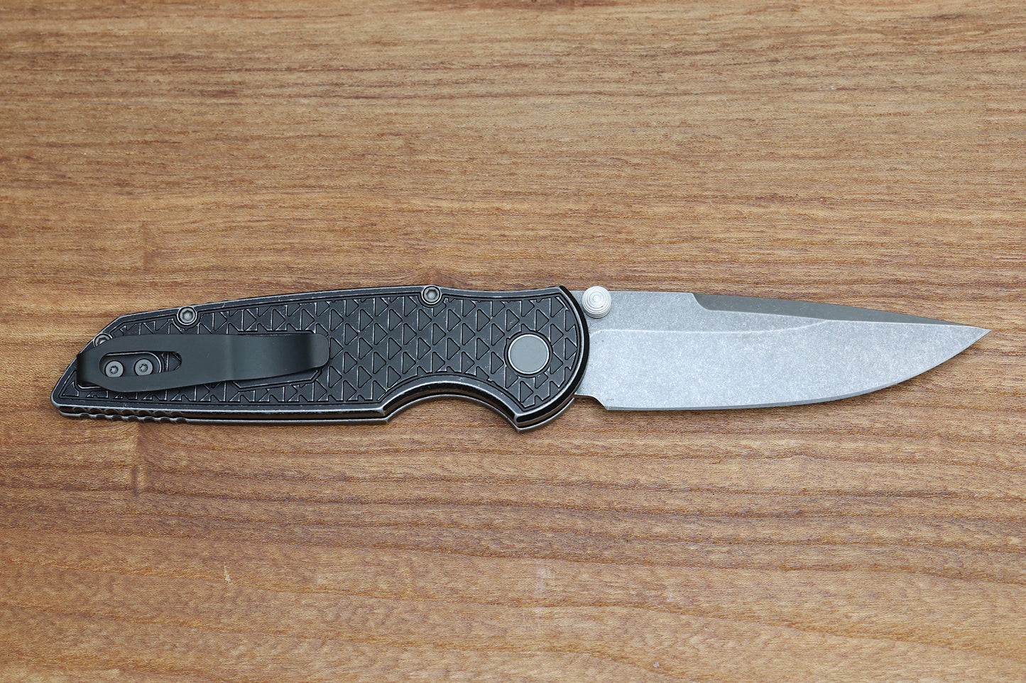 PRO-TECH TR-3 INTEGRITY MANUAL RELIC BATTLEWORN ALUMINUM HANDLES W/ ACID WASHED S35 2024.BLADEWEST.06
