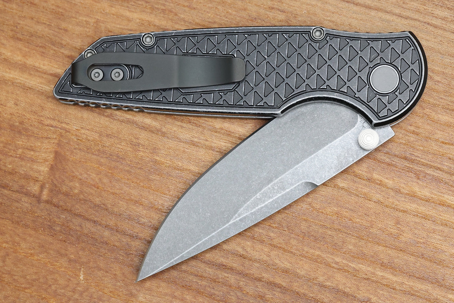 PRO-TECH TR-3 INTEGRITY MANUAL RELIC BATTLEWORN ALUMINUM HANDLES W/ ACID WASHED S35 2024.BLADEWEST.06