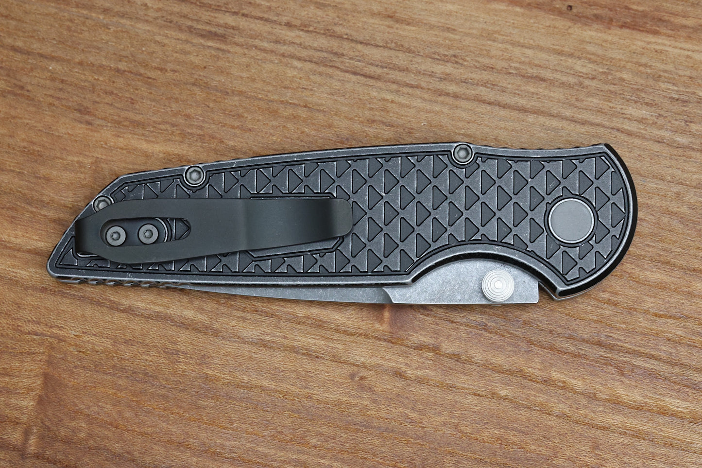PRO-TECH TR-3 INTEGRITY MANUAL RELIC BATTLEWORN ALUMINUM HANDLES W/ ACID WASHED S35 2024.BLADEWEST.06