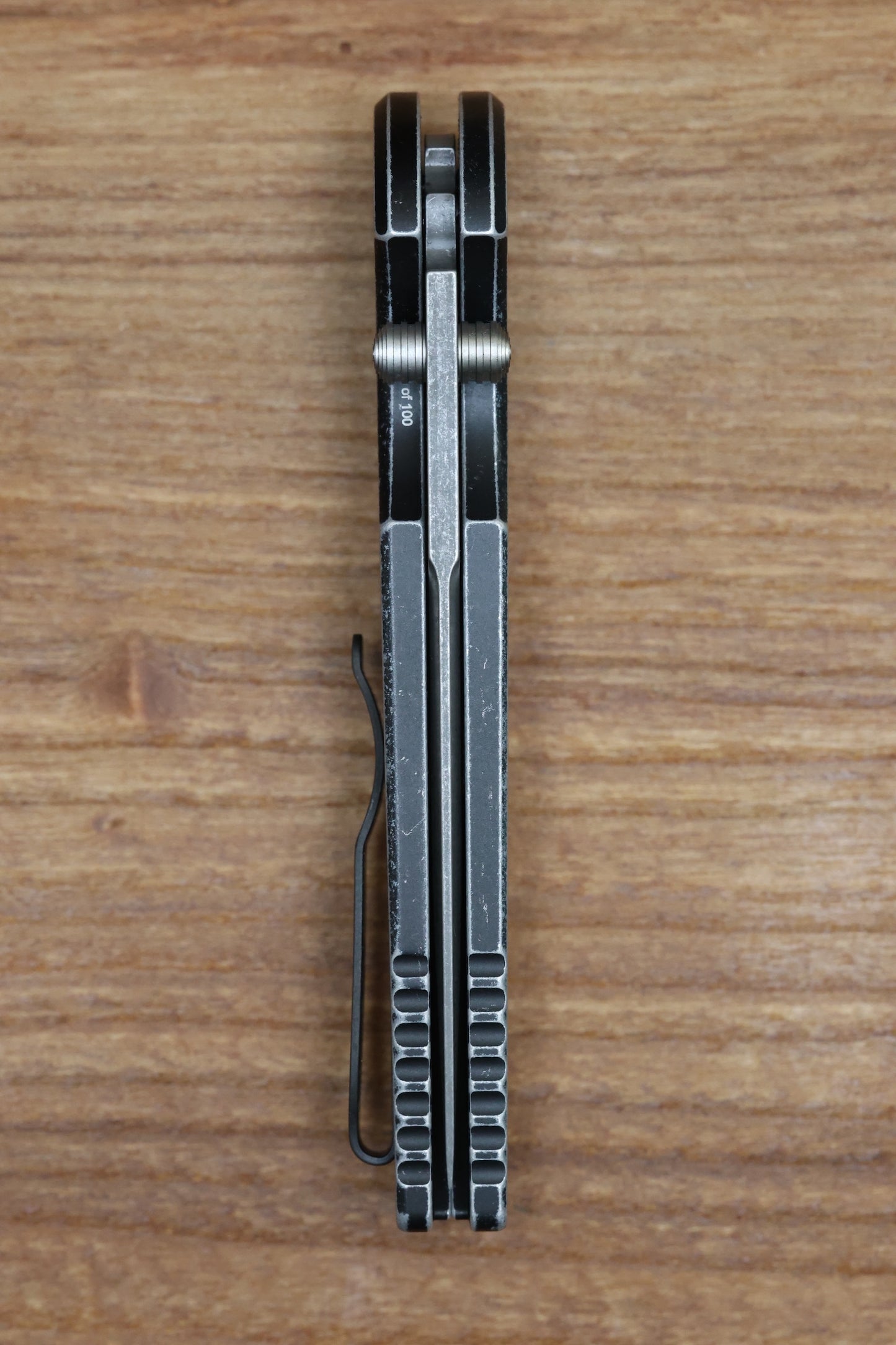 PRO-TECH TR-3 INTEGRITY MANUAL RELIC BATTLEWORN ALUMINUM HANDLES W/ ACID WASHED S35 2024.BLADEWEST.06