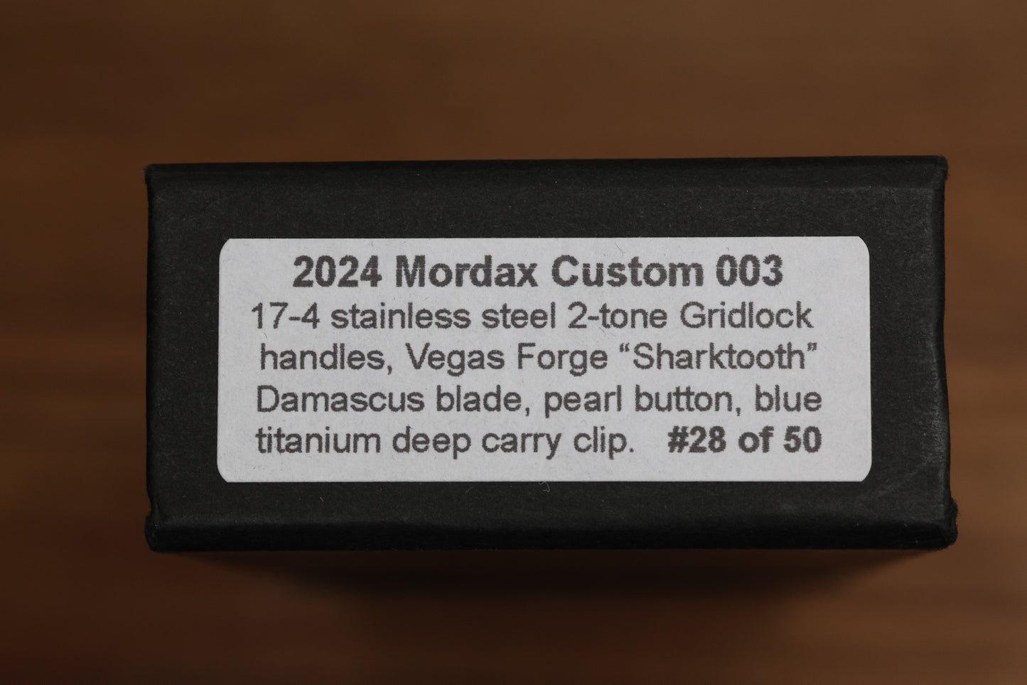 PRO-TECH MORDAX STAINLESS GRIDLOCK HANDLE & DAMASCUS MX101 2024 CUSTOM 003