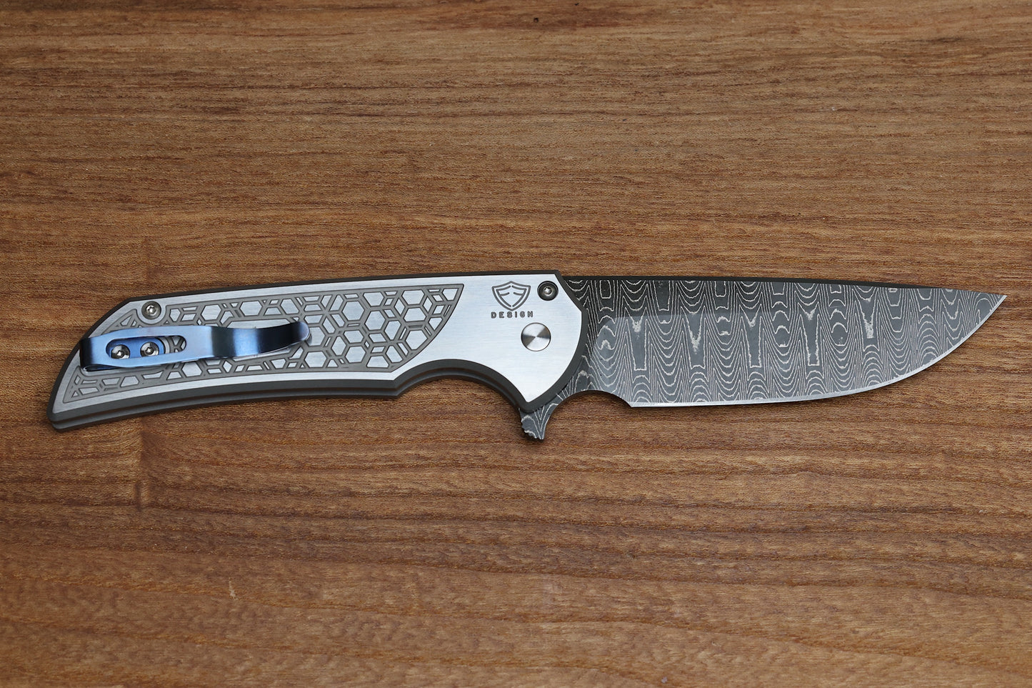PRO-TECH MORDAX STAINLESS GRIDLOCK HANDLE & DAMASCUS MX101 2024 CUSTOM 003