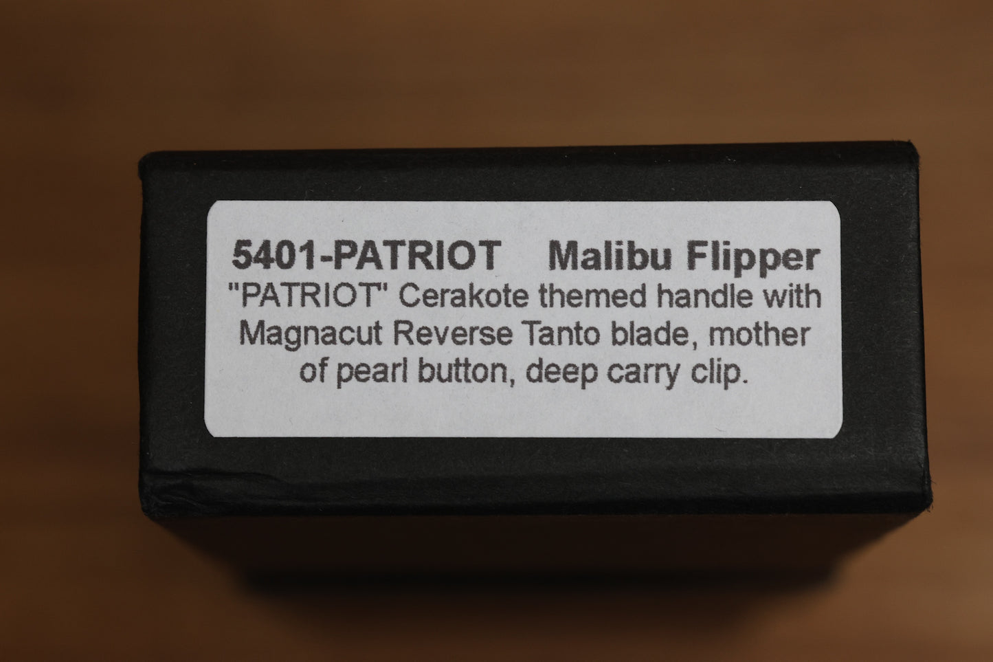 PRO-TECH MALIBU PATRIOT ALUMINUM HANDLE & MAGNACUT REVERSE TANTO 5401-PATRIOT