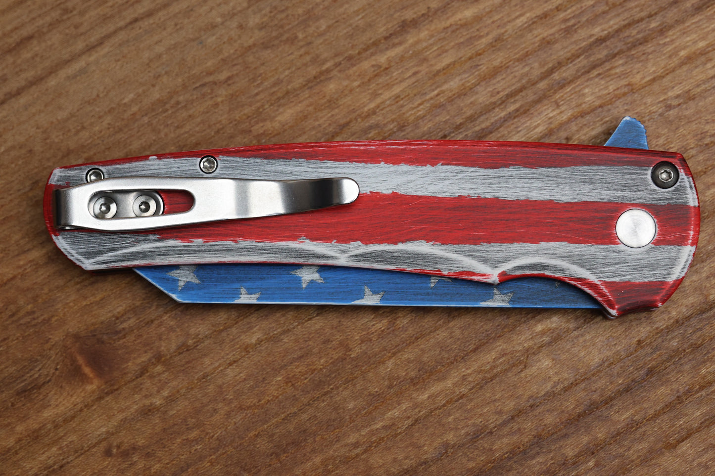 PRO-TECH MALIBU PATRIOT ALUMINUM HANDLE & MAGNACUT REVERSE TANTO 5401-PATRIOT