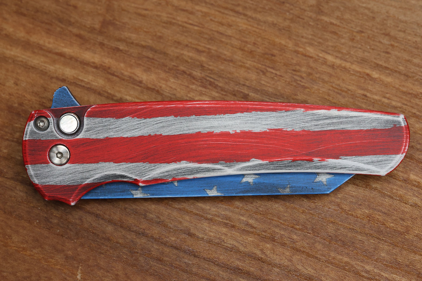 PRO-TECH MALIBU PATRIOT ALUMINUM HANDLE & MAGNACUT REVERSE TANTO 5401-PATRIOT