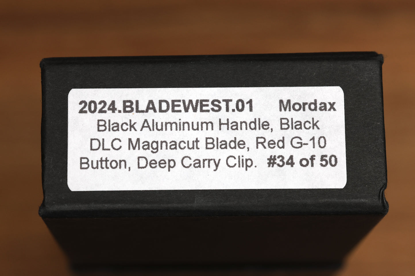 PRO-TECH MORDAX BLACK HANDLE & BLACK DLC MAGNACUT BLADE 2024 BLADEWEST.01