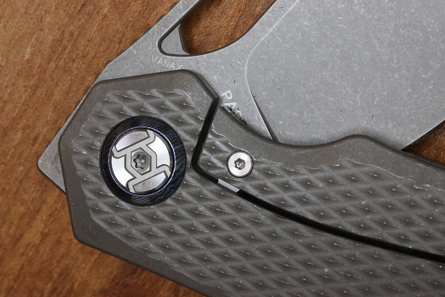 KUNWU PADRE DIAMOND TITANIUM HANDLES W/ STONEWASH VANAX