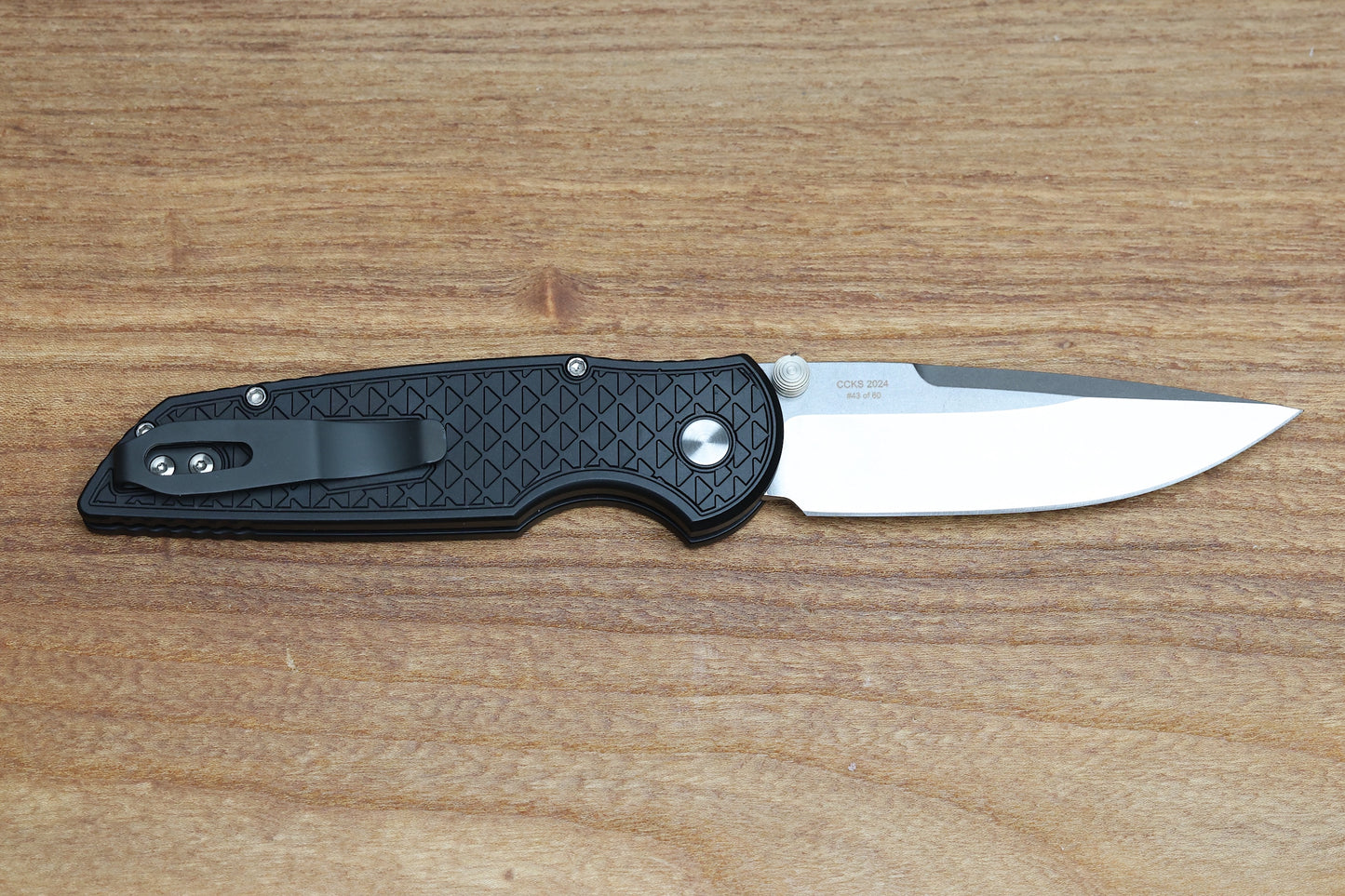 PRO-TECH TR-3 INTEGRITY BUTTON LOCK RELIC TEXTURED BLACK HANDLE STONEWASH BLADE 2024 CCKS FALL INT105