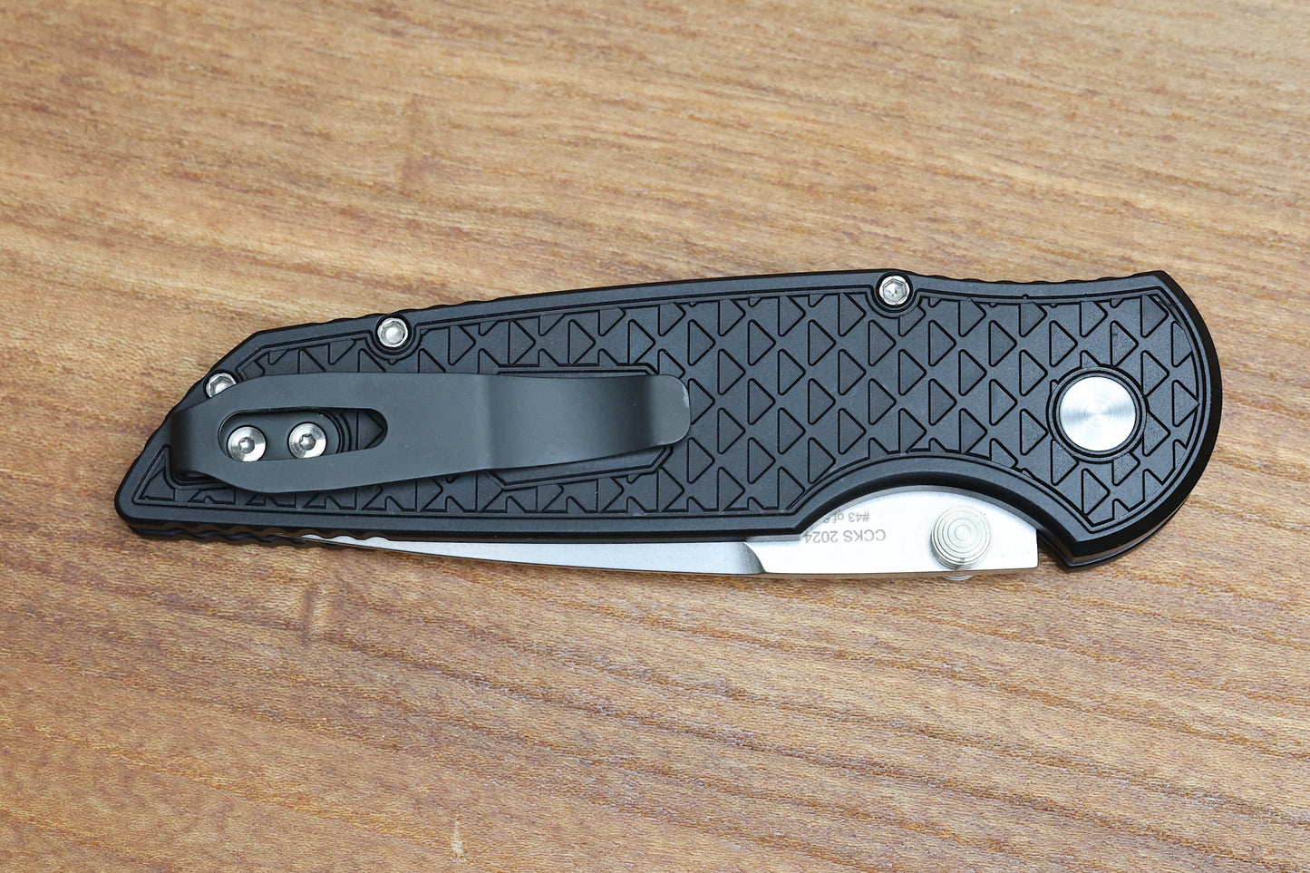 PRO-TECH TR-3 INTEGRITY BUTTON LOCK RELIC TEXTURED BLACK HANDLE STONEWASH BLADE 2024 CCKS FALL INT105