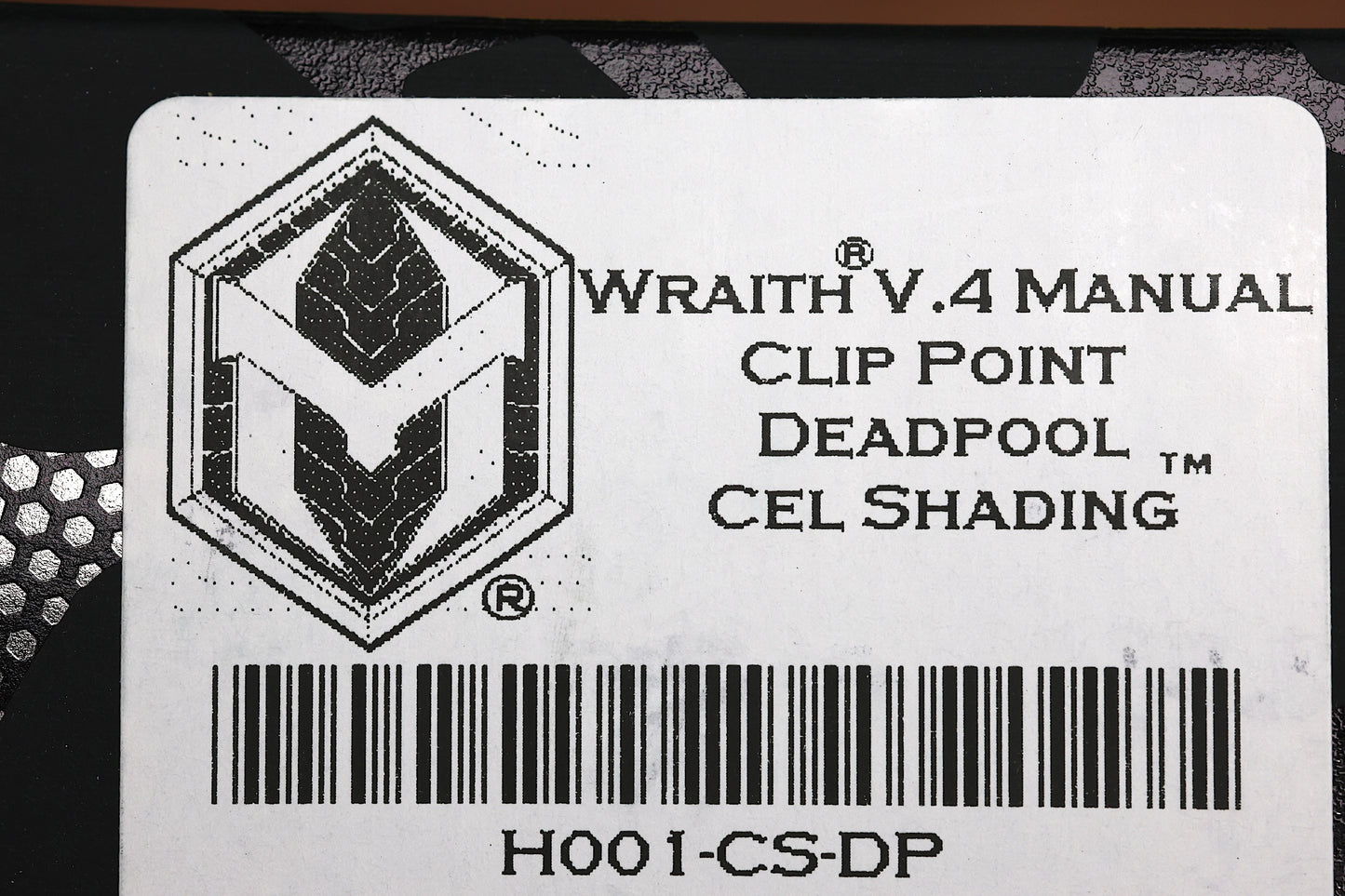 HERETIC WRAITH MANUAL V4 CLIP POINT DEADPOOL CEL SHADING H001-CS-DP