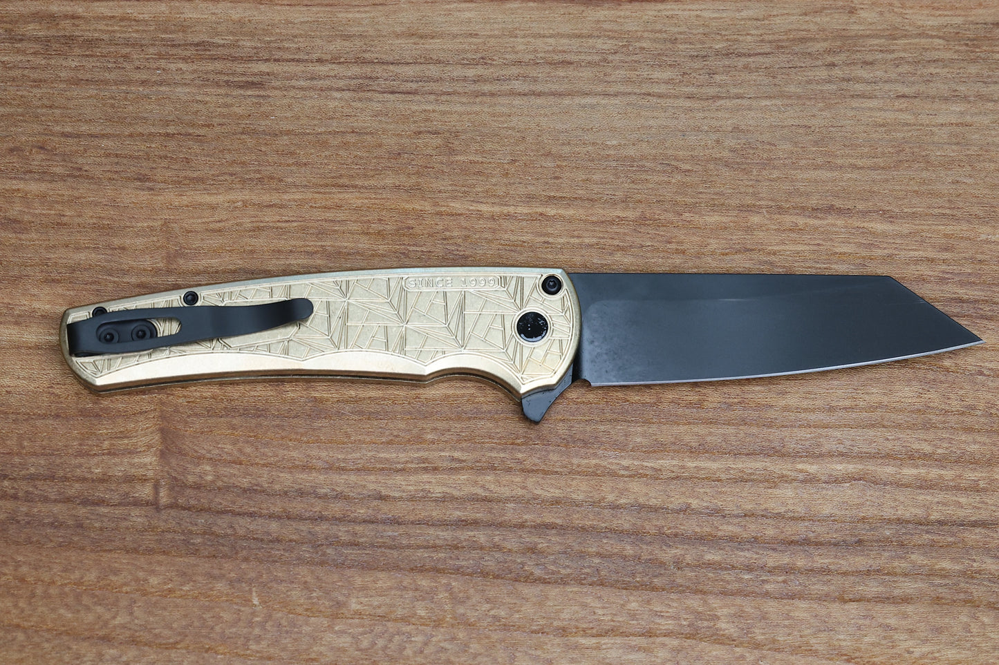 PRO-TECH MALIBU NEXUS ALBRONZE HANDLE W/ MOSAIC BUTTON & MAGNACUT 5413-NEXUS