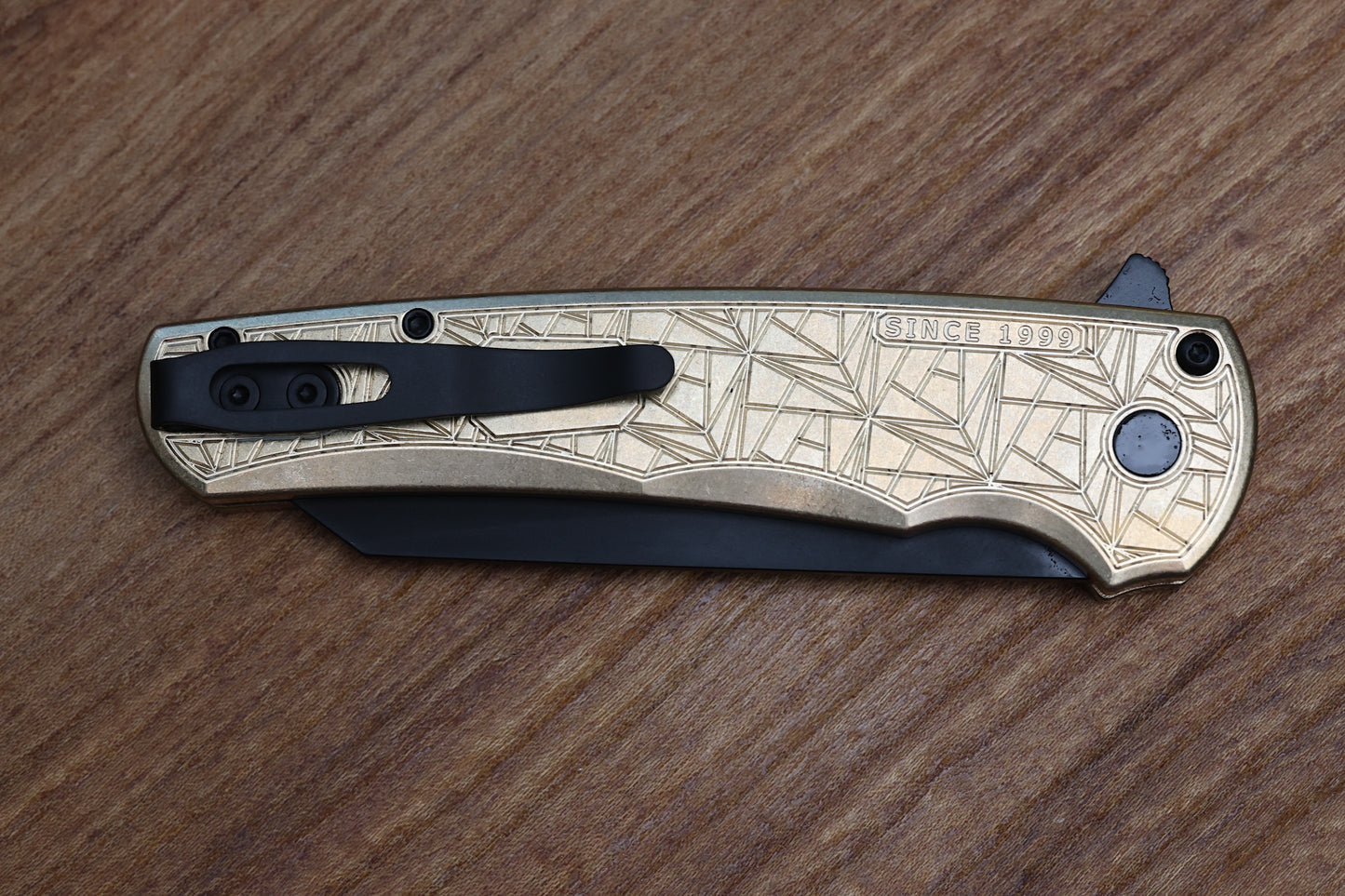 PRO-TECH MALIBU NEXUS ALBRONZE HANDLE W/ MOSAIC BUTTON & MAGNACUT 5413-NEXUS