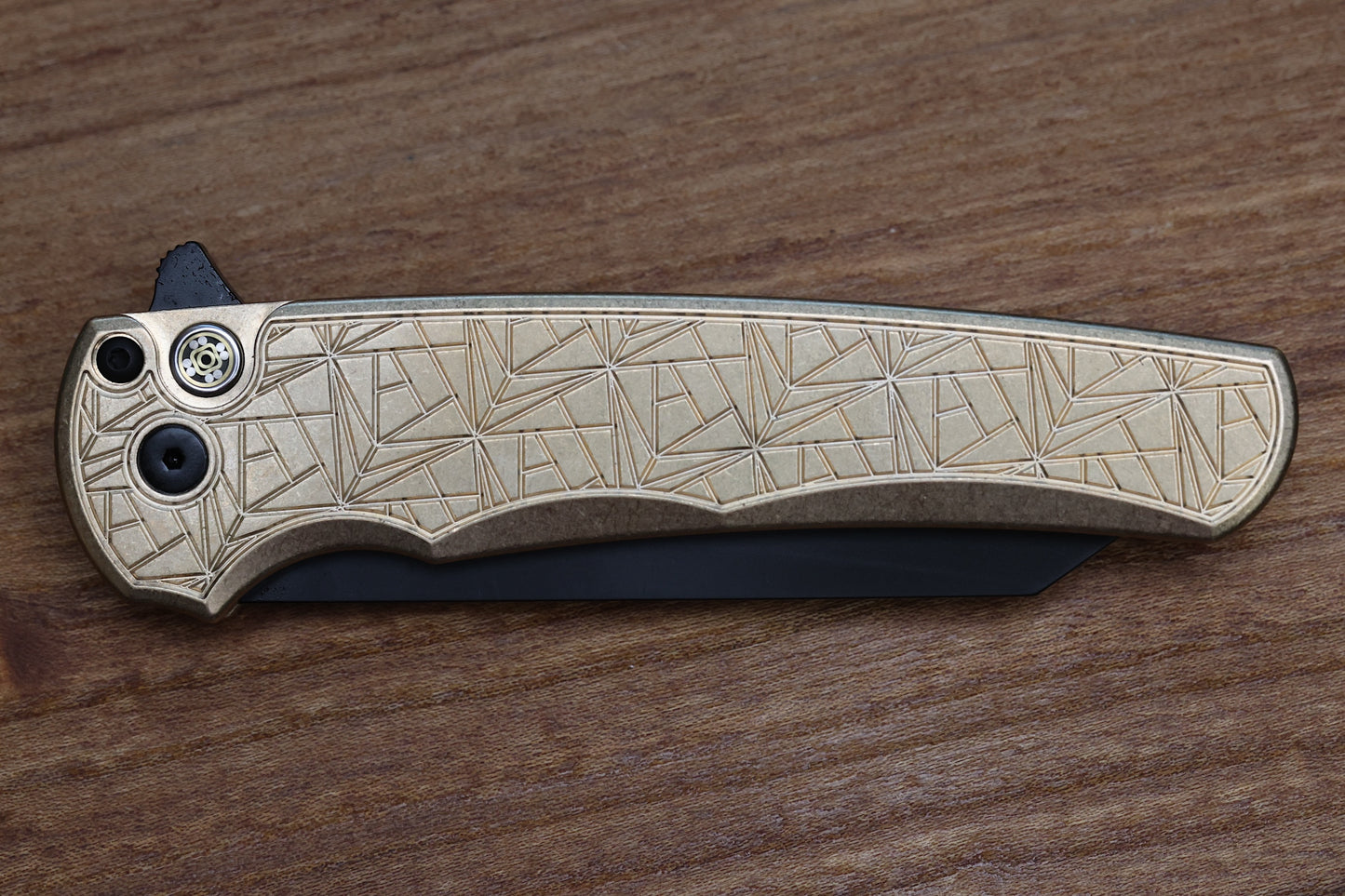 PRO-TECH MALIBU NEXUS ALBRONZE HANDLE W/ MOSAIC BUTTON & MAGNACUT 5413-NEXUS