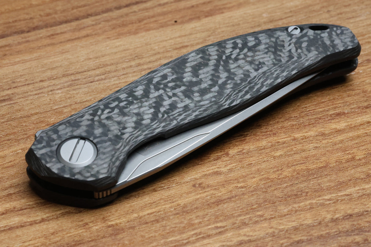 SHIROGOROV STELLAR CF – BRONZE CARBON FIBER HANDLE – M390 BLADE – MRBS