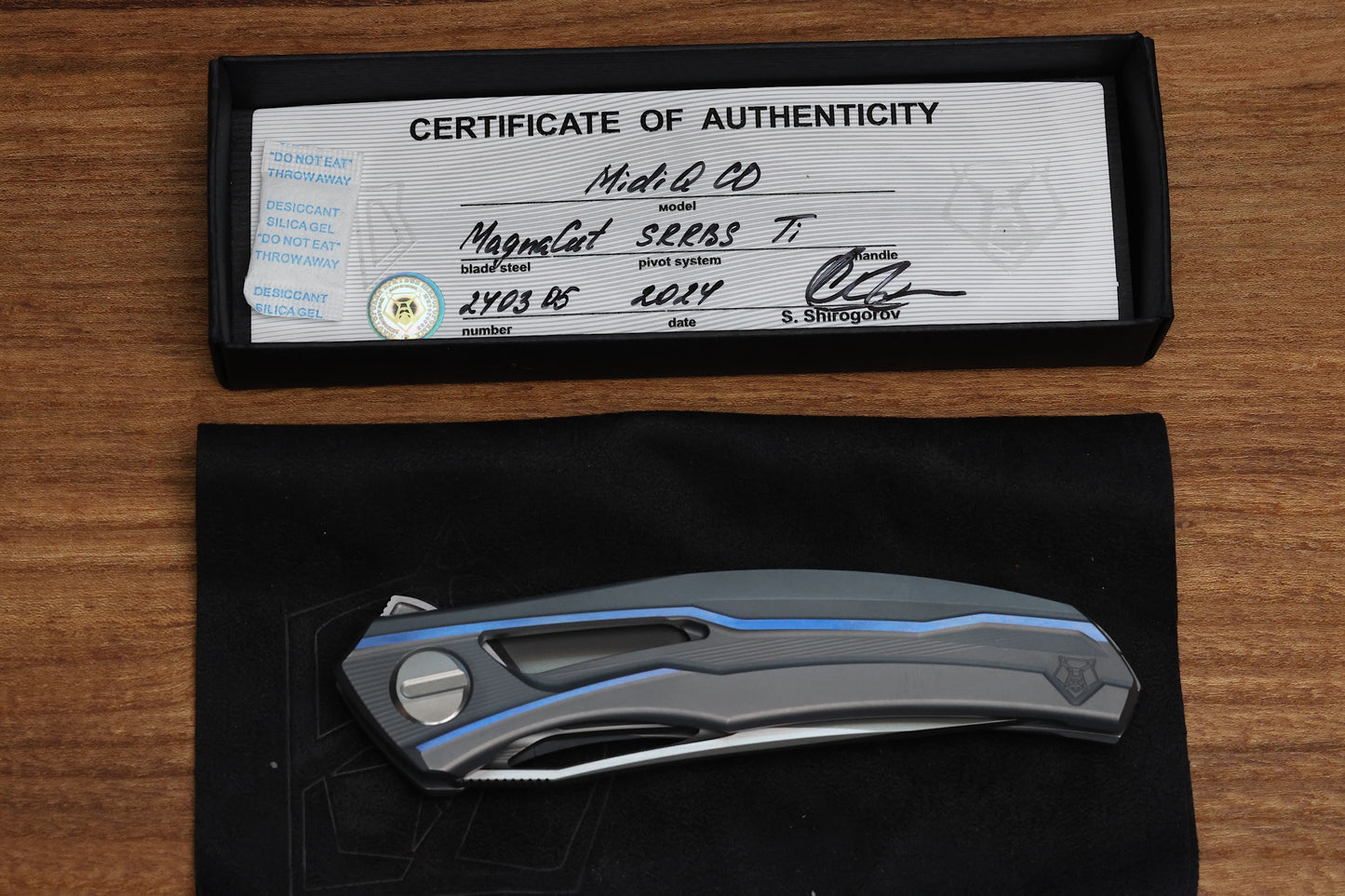 SHIROGOROV MIDIQ CUSTOM DIVISION SRRBS TITANIUM MAGNACUT BLADE