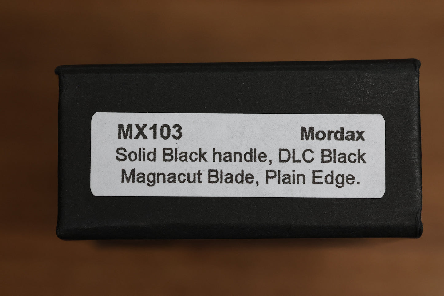 PRO-TECH MORDAX BLACK HANDLES & DLC MAGNACUT MX103