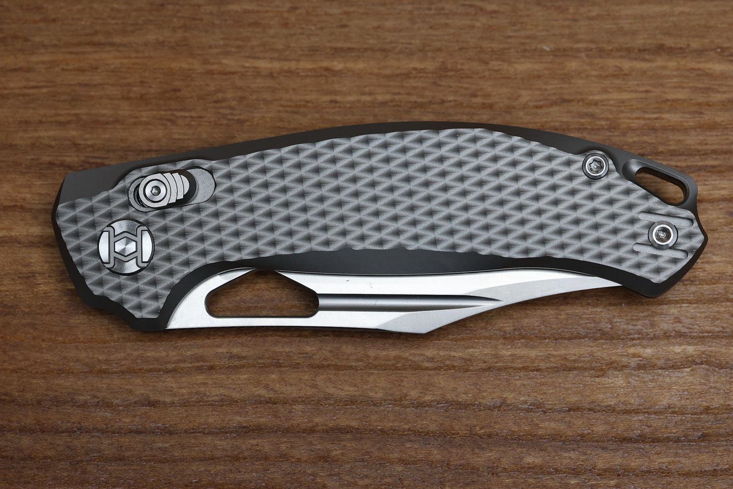 KUNWU KNIVES DJANGO DIAMOND TI HANDLES & SATIN ELMAX