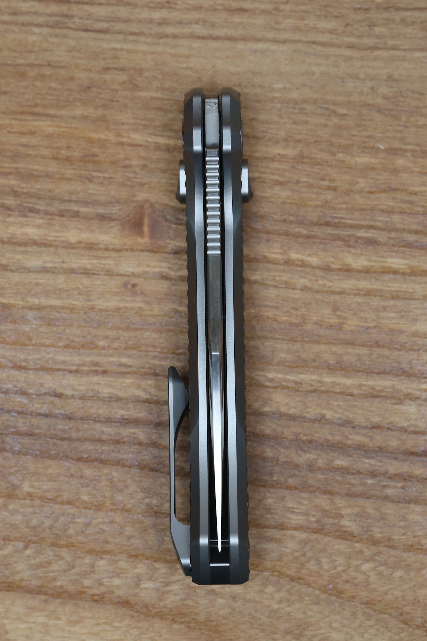 KUNWU KNIVES DJANGO DIAMOND TI HANDLES & SATIN ELMAX