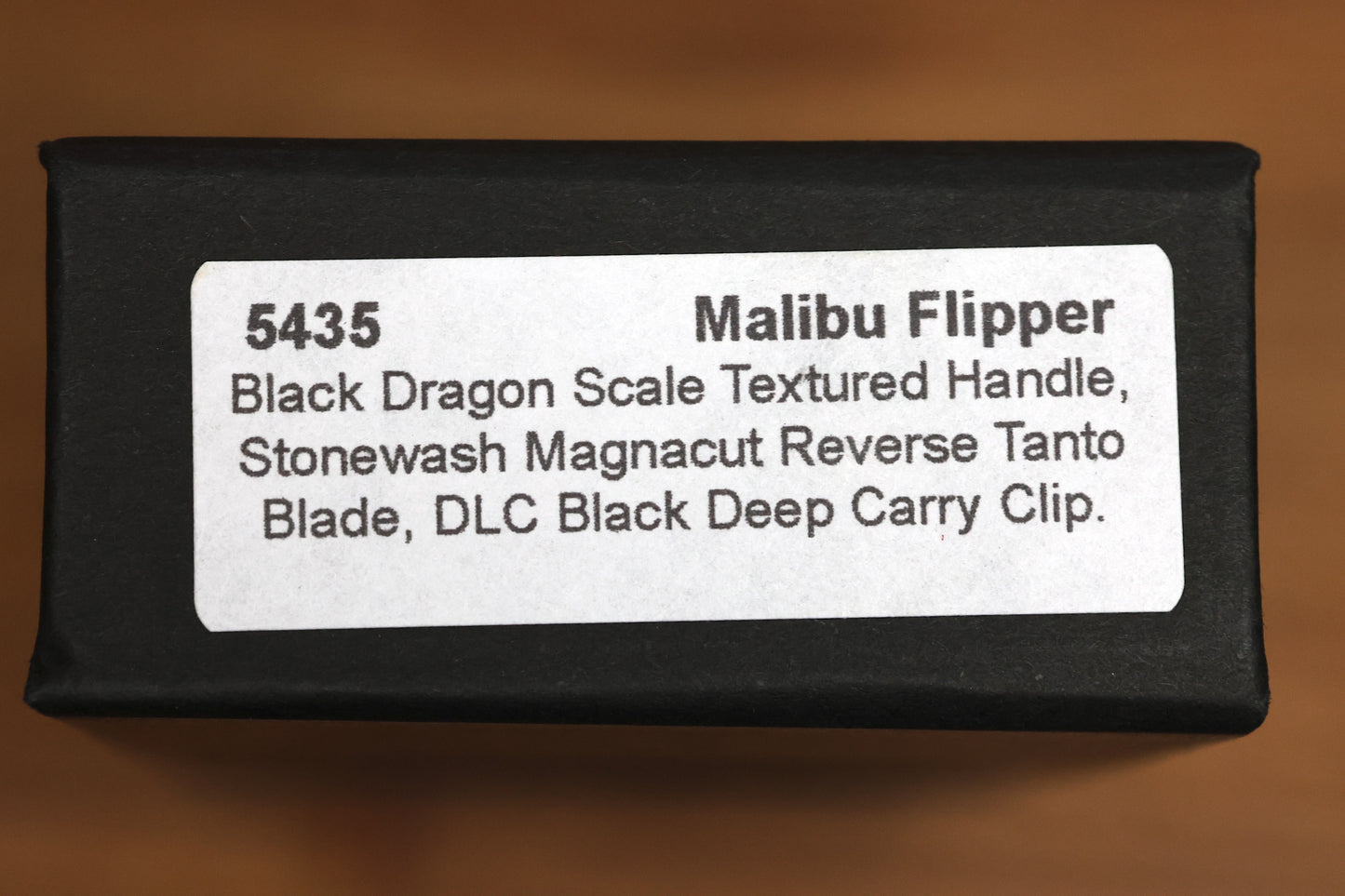 PRO-TECH MALIBU BLACK DRAGON SCALE HANDLE & STONEWASH MAGNACUT REVERSE TANTO BLADE 5435