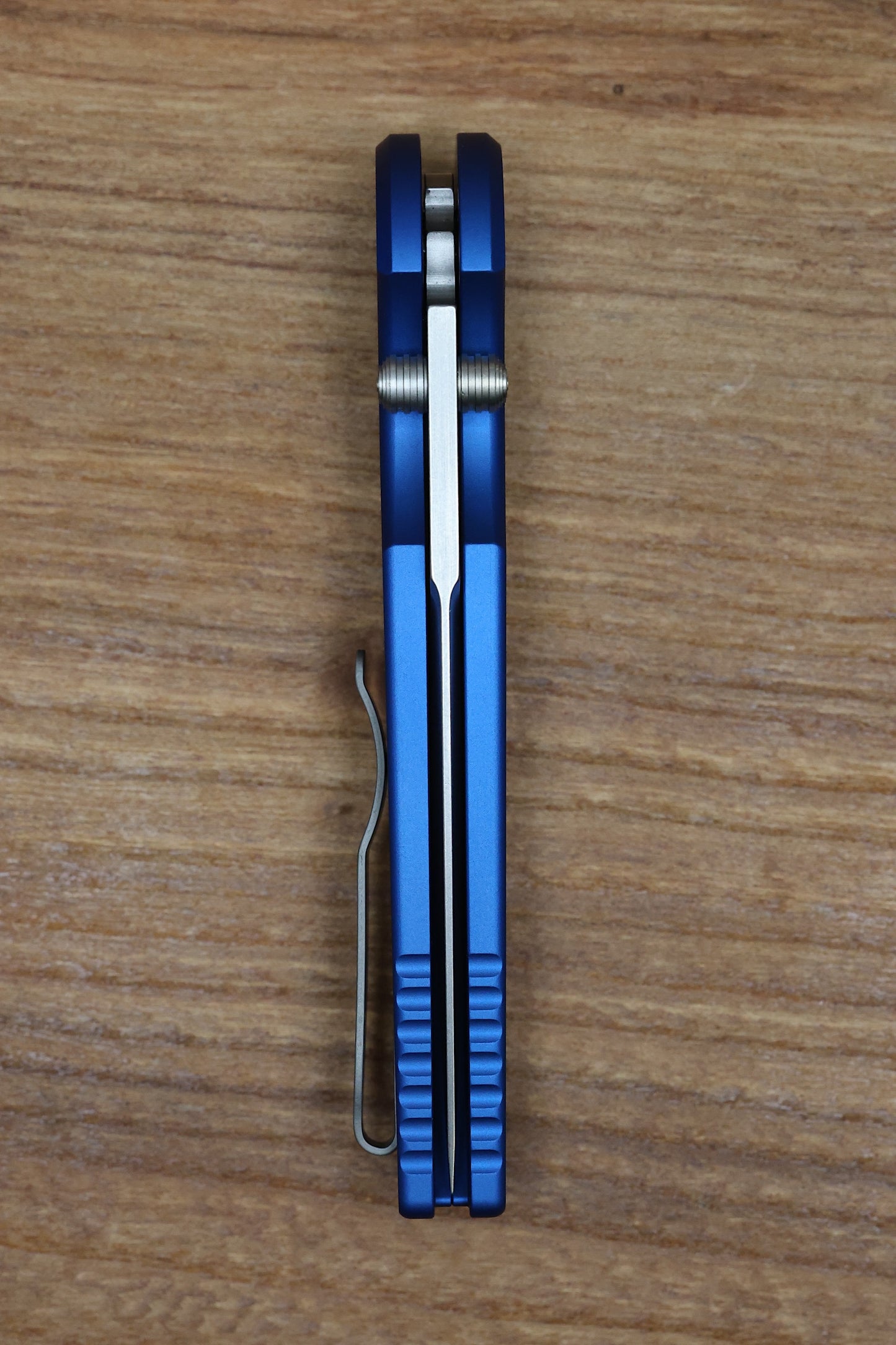 PRO-TECH TR-3 INTEGRITY MANUAL BLUE ALUMINUM HANDLES W/ STONEWASH S35 INT101-BLUE