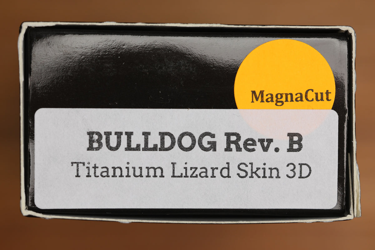 THREE RIVERS MANUFACTURING BULLDOG REV B RIVER-LOK LIZARD SKIN TITANIUM MAGNACUT BLADE