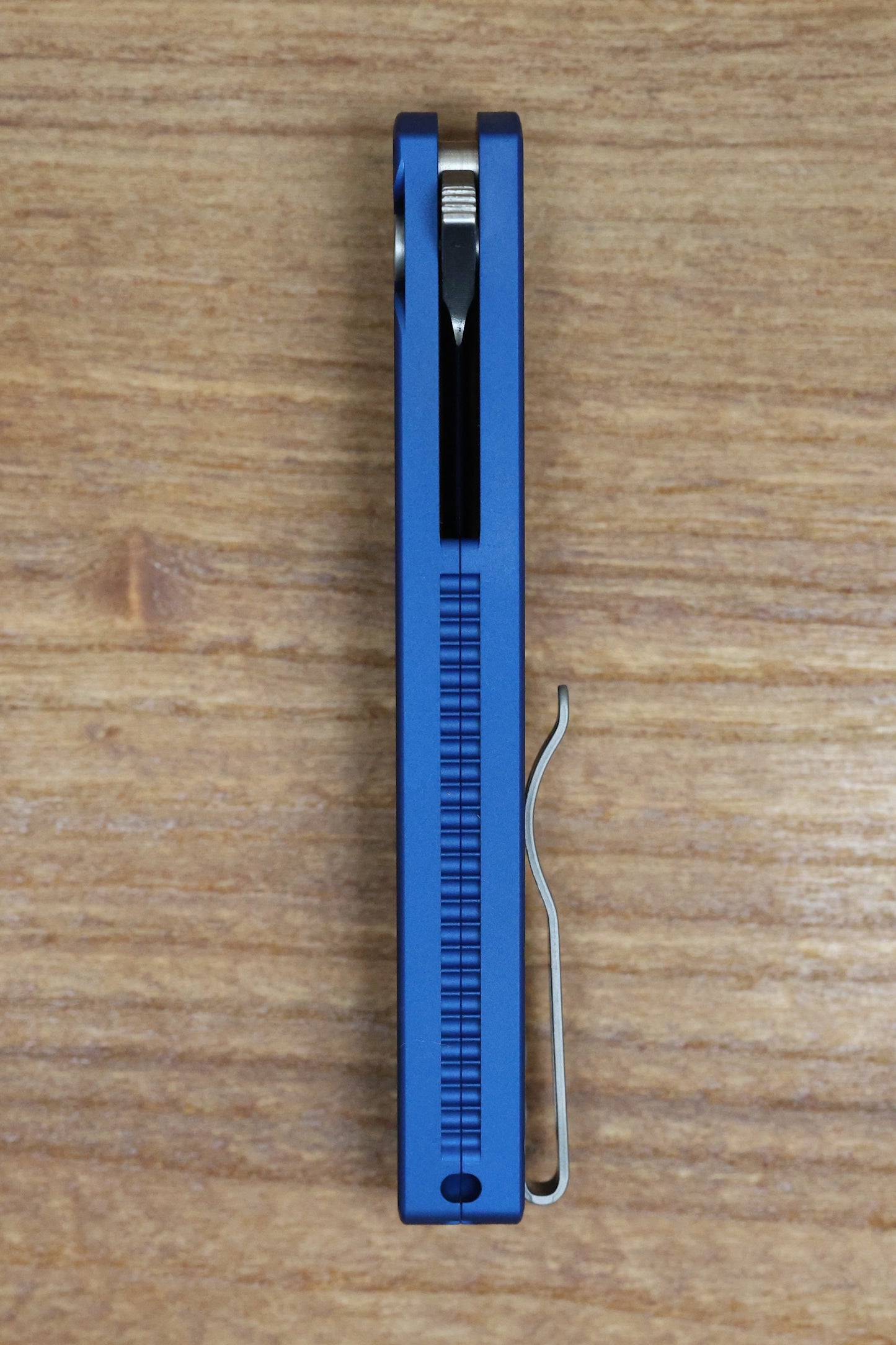 PRO-TECH MALIBU SMOOTH BLUE HANDLE & STONEWASH MAGNACUT REVERSE TANTO BLADE 5401-BLUE