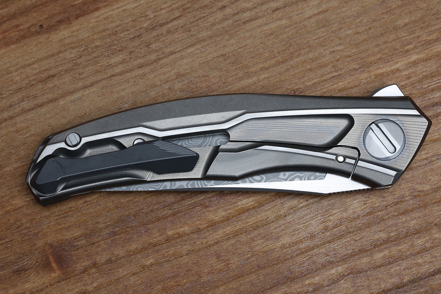 SHIROGOROV MIDIQ SR - TITANIUM HANDLE - ZDI-1046 BLADE - SRRBS
