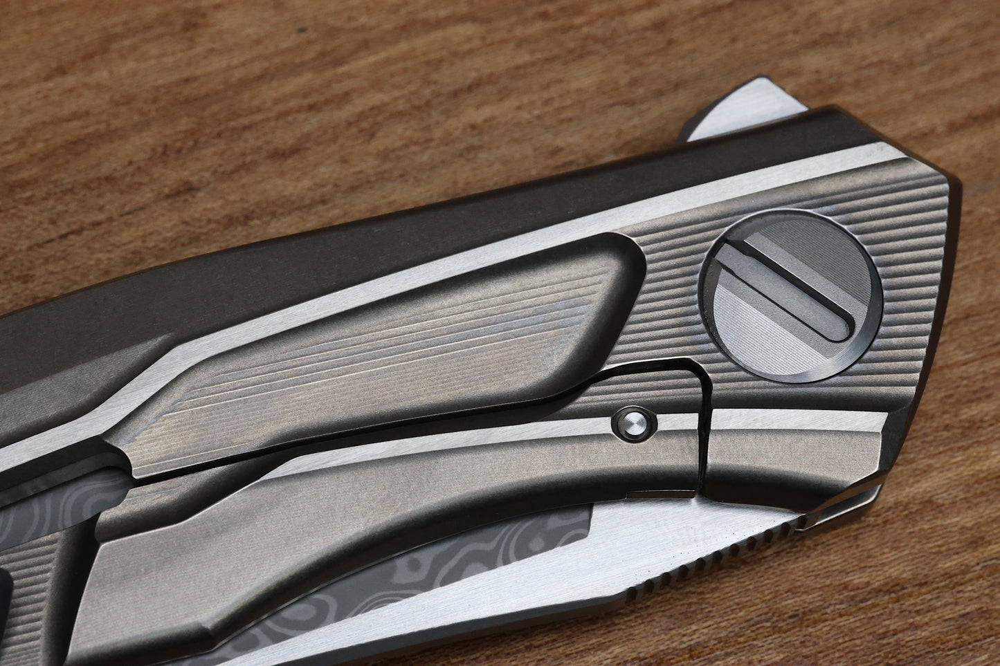 SHIROGOROV MIDIQ SR - TITANIUM HANDLE - ZDI-1046 BLADE - SRRBS