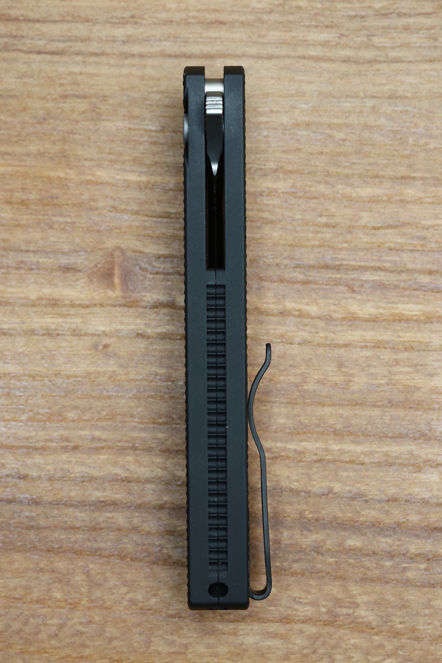 PRO-TECH MALIBU TEXTURED BLACK HANDLE & STONEWASH MAGNACUT REVERSE TANTO BLADE 5405