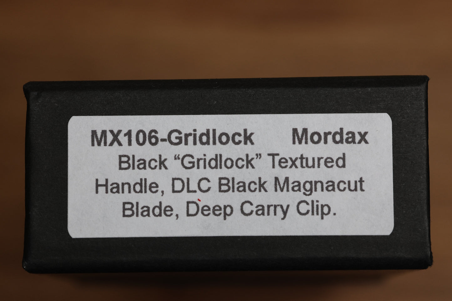 PRO-TECH MORDAX BLACK GRIDLOCK HANDLE W/ DLC MAGNACUT MX106-GRIDLOCK