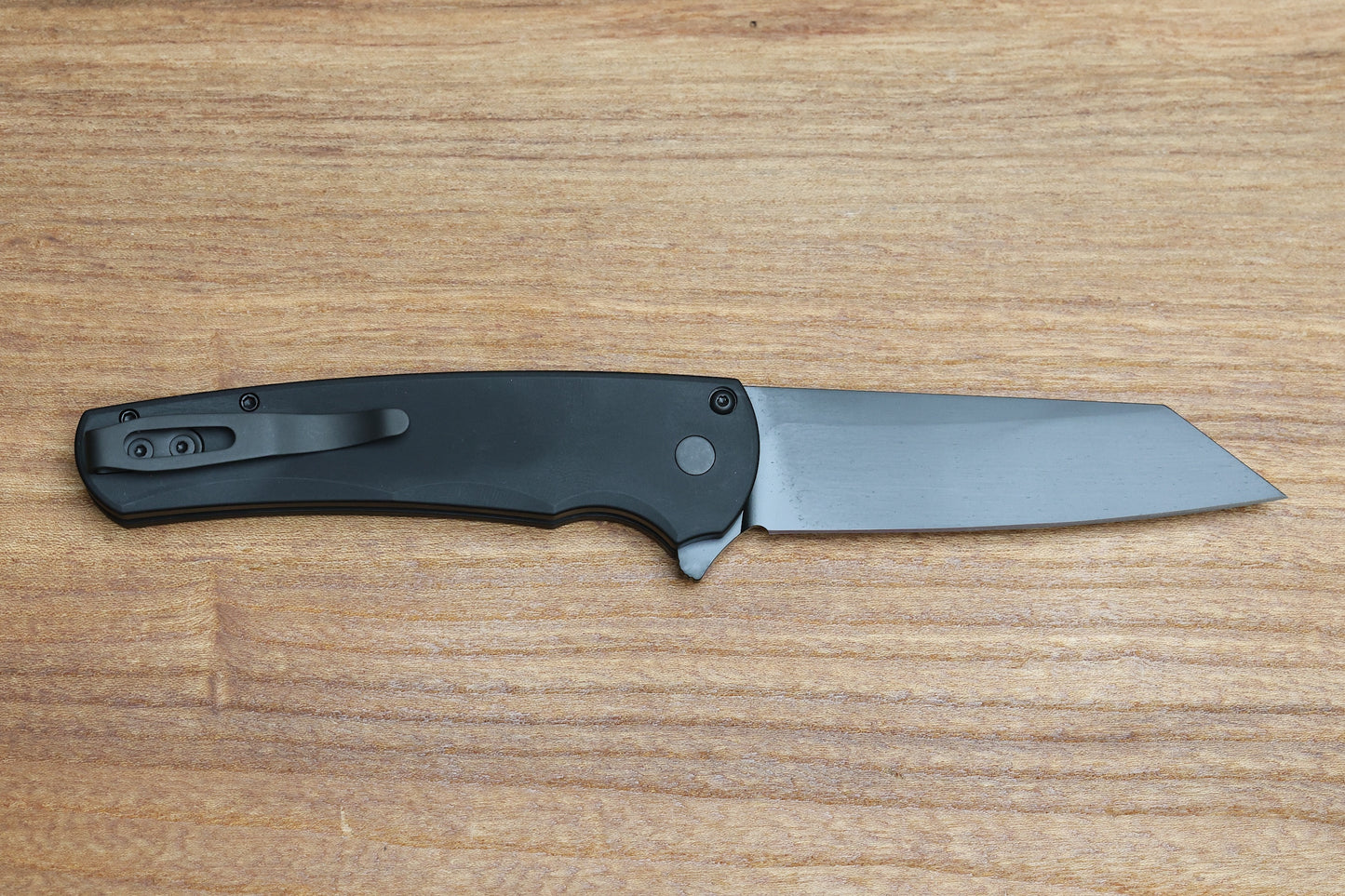 PRO-TECH MALIBU BLACK HANDLE W/ DLC MAGNACUT REVERSE TANTO BLADE 5403