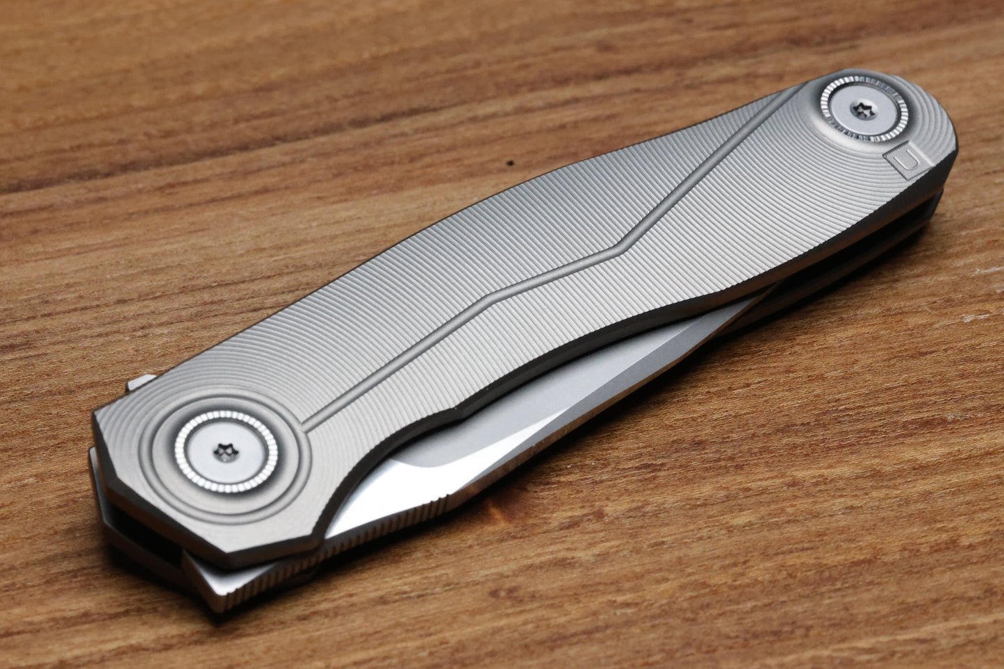 ULDANOV CUSTOM KNIVES R2 W/ MILLED TITANIUM HANDLES & MAGNACUT BLADE