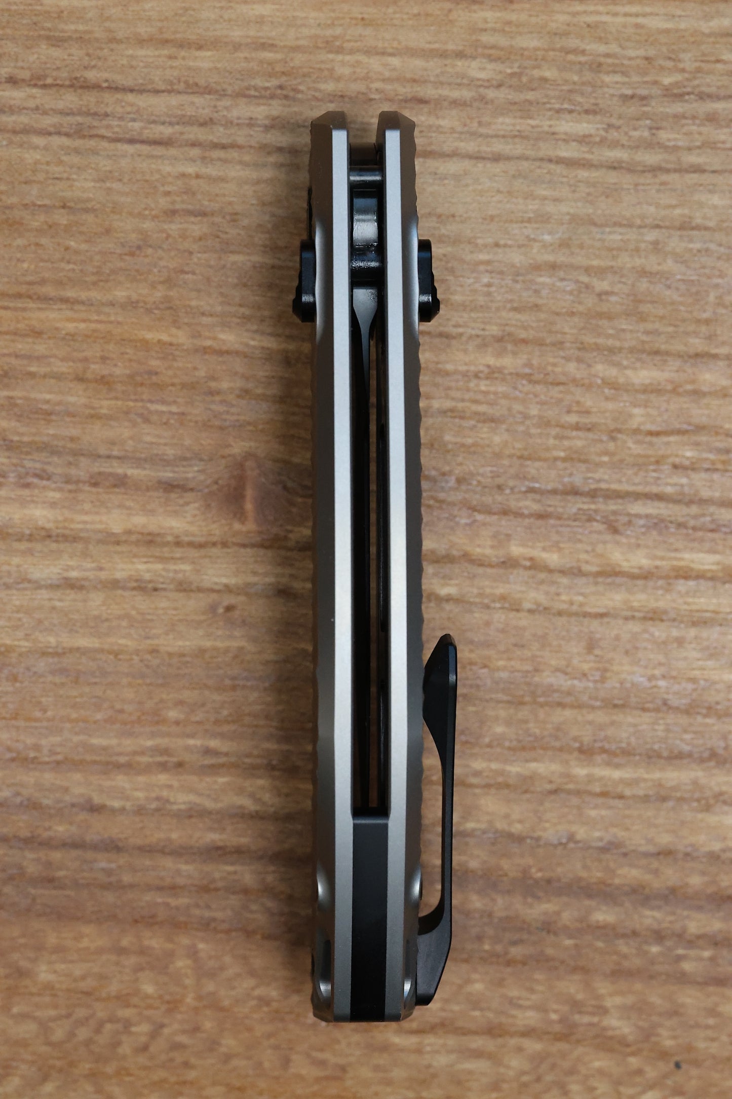 KUNWU KNIVES DJANGO DIAMOND TI HANDLES & DLC ELMAX