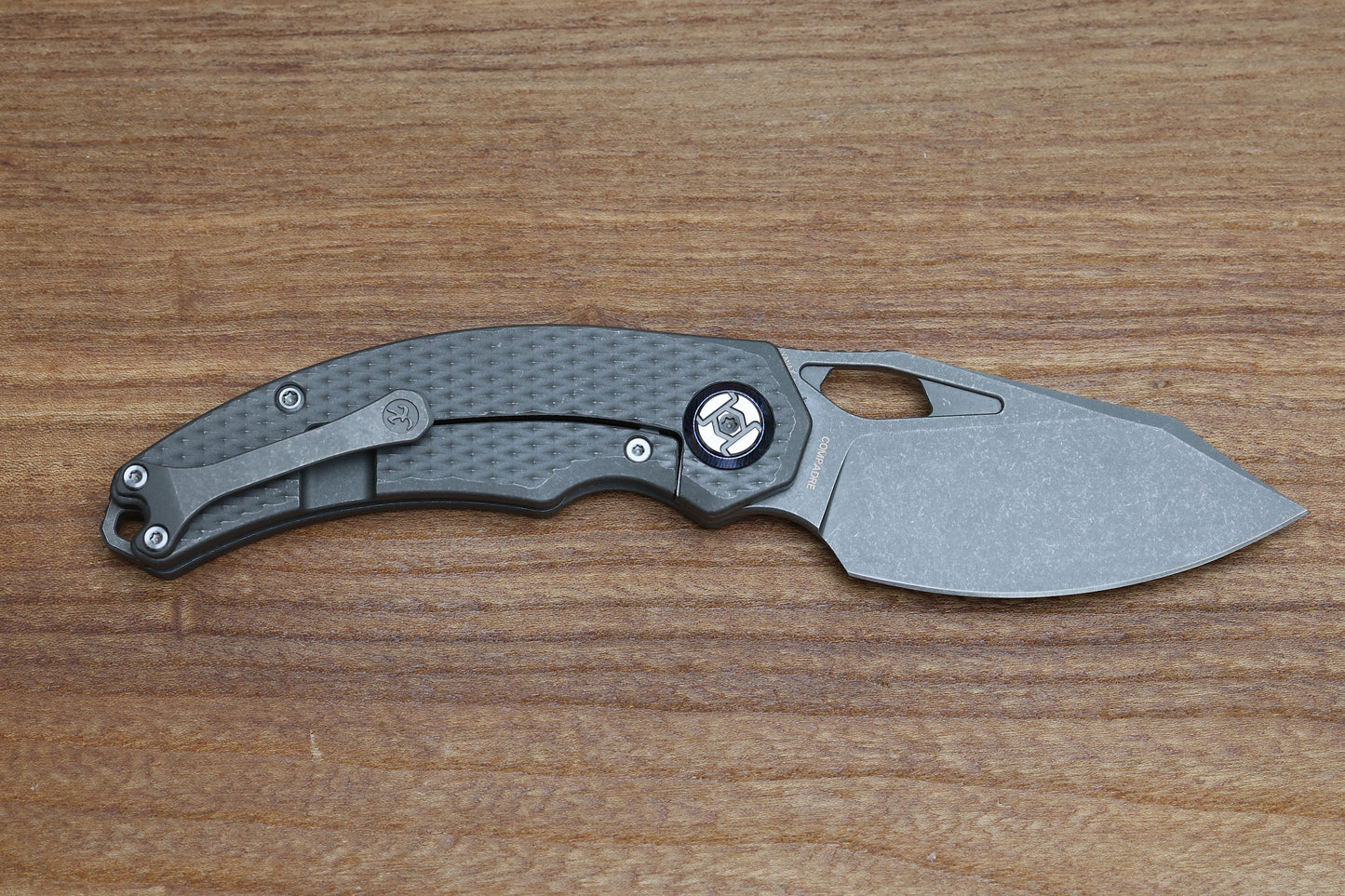 KUNWU COMPADRE DIAMOND TI STONEWASH VANAX BLADE