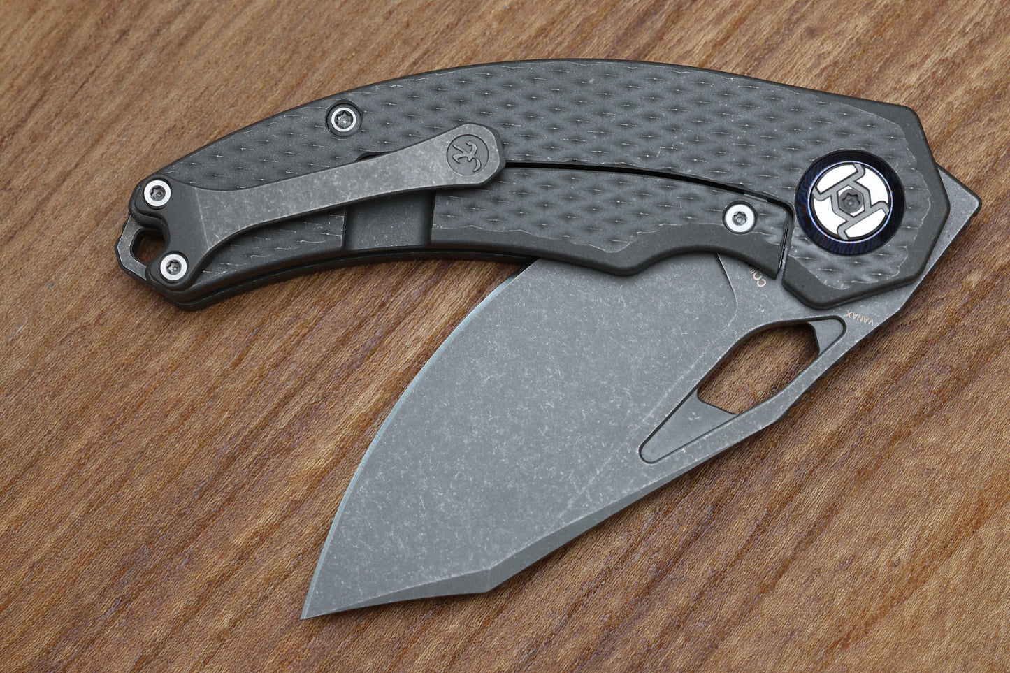 KUNWU COMPADRE DIAMOND TI STONEWASH VANAX BLADE