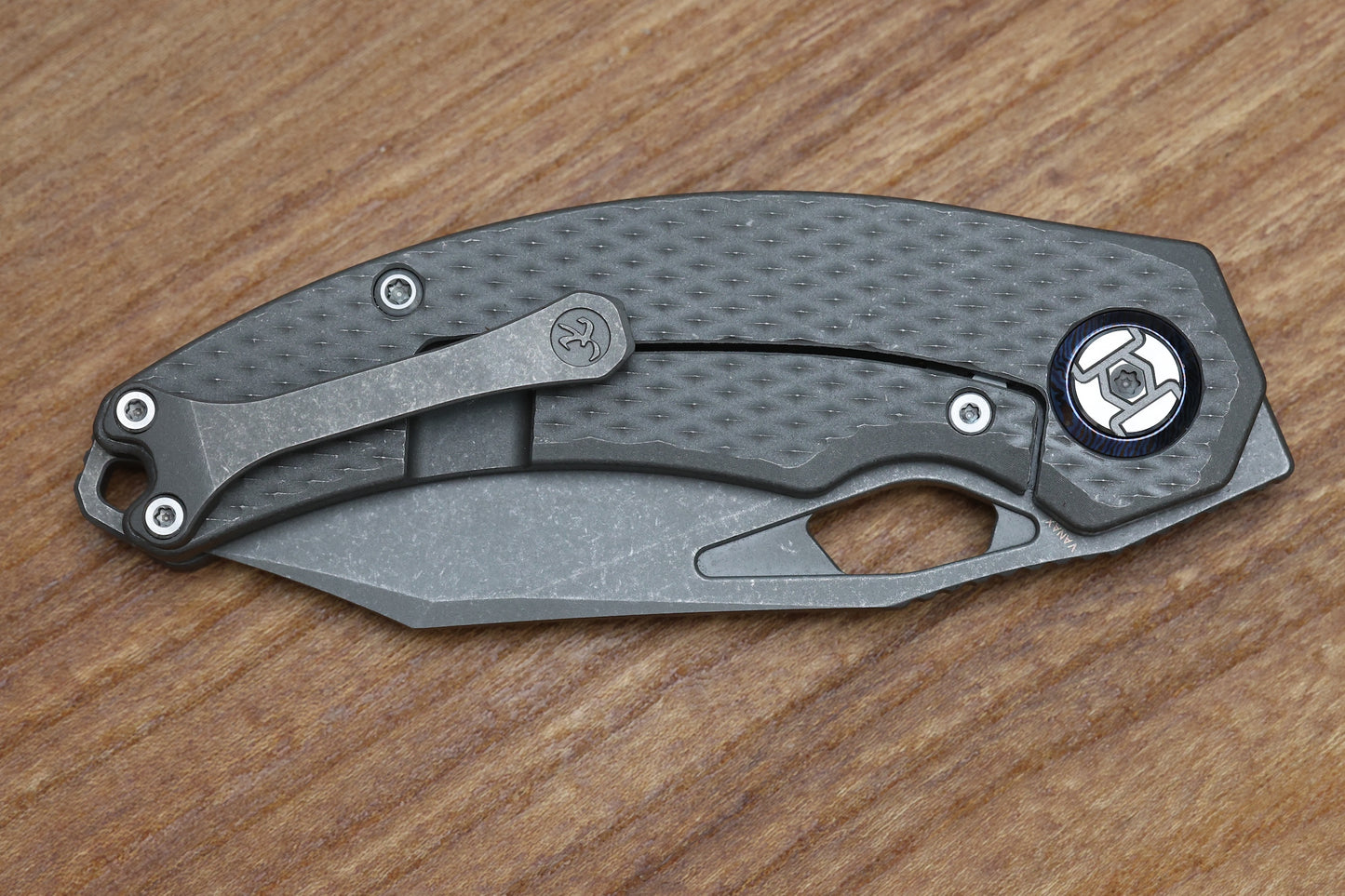 KUNWU COMPADRE DIAMOND TI STONEWASH VANAX BLADE
