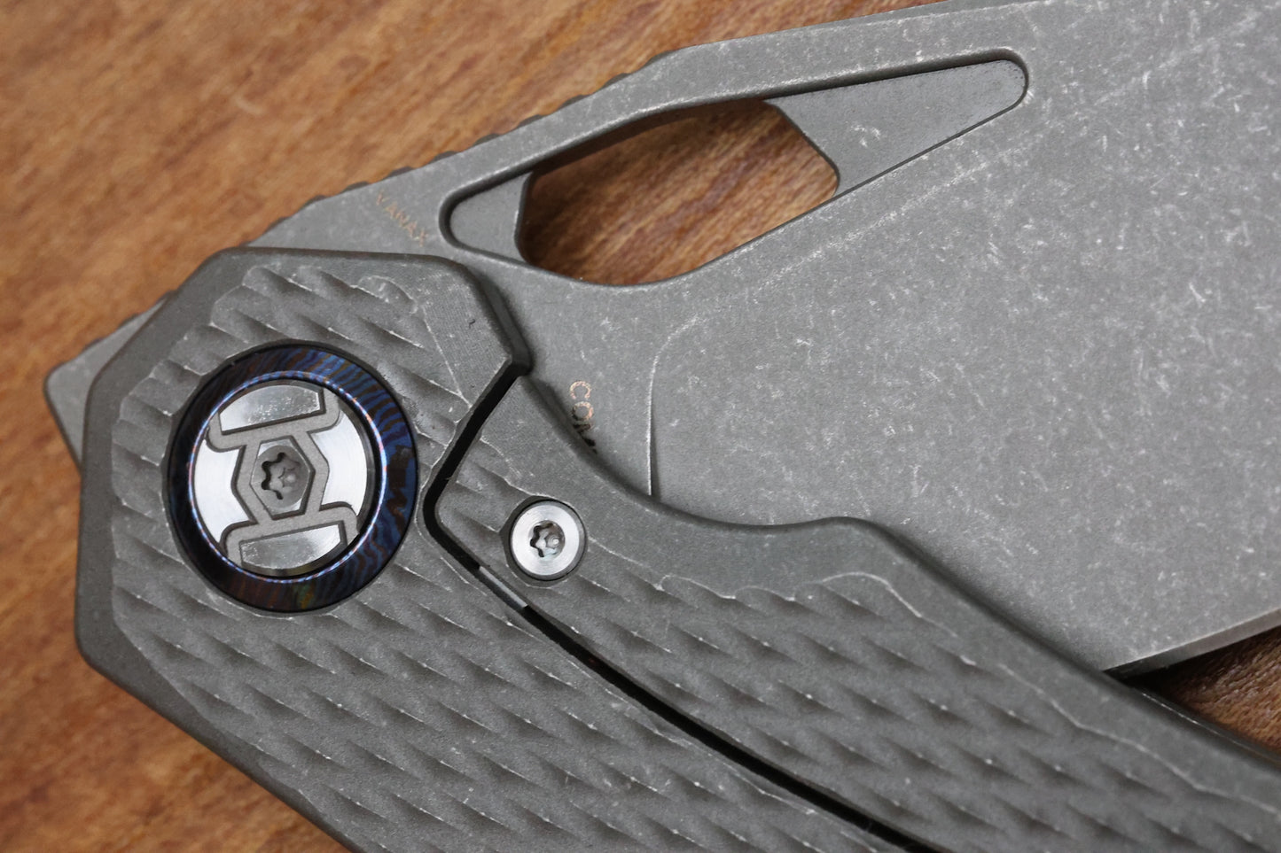 KUNWU COMPADRE DIAMOND TI STONEWASH VANAX BLADE