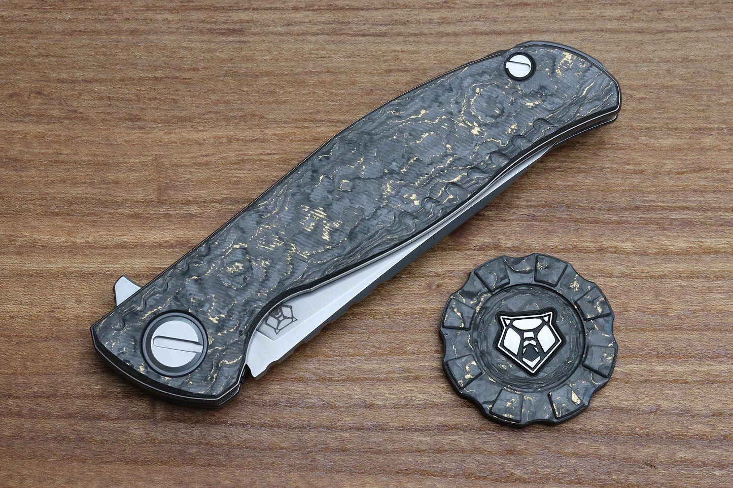 SHIROGOROV F3 MAGNACUT- CCKS SPRING 2025 SHOW EXCLUSIVE SET - HITEX GEAR POKER CHIP - COVA LEATHER POUCH