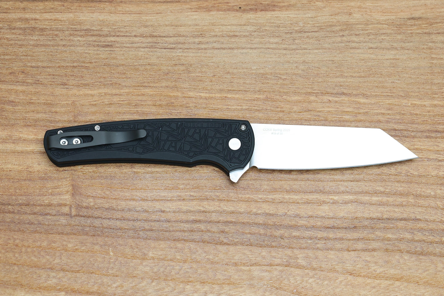 PRO-TECH KNIVES MALIBU - 2025 CCKS SPRING - BLACK "NEXUS" TEXTURED HANDLE - REVERSE TANTO MAGNACUT BLADE