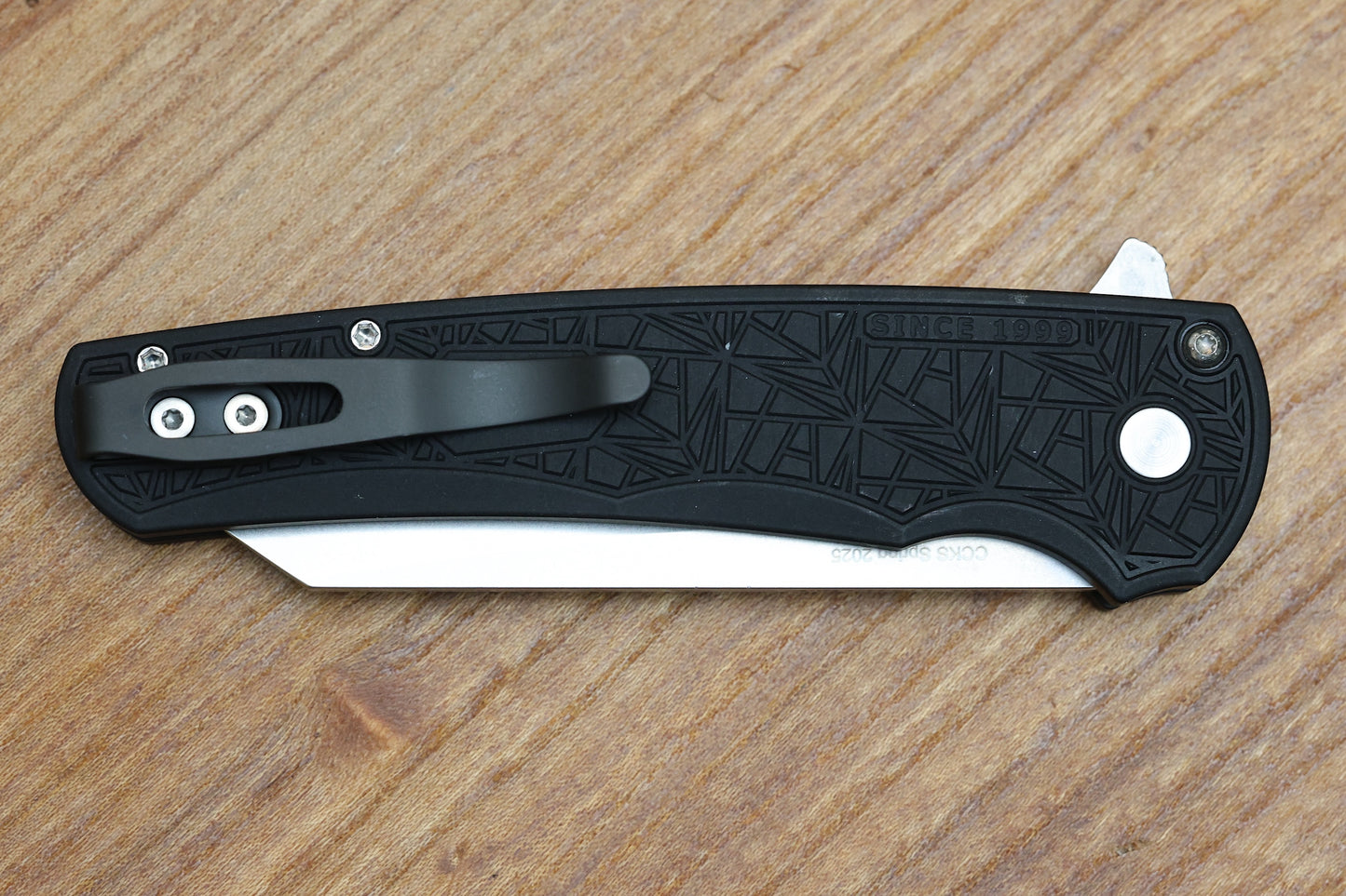 PRO-TECH KNIVES MALIBU - 2025 CCKS SPRING - BLACK "NEXUS" TEXTURED HANDLE - REVERSE TANTO MAGNACUT BLADE