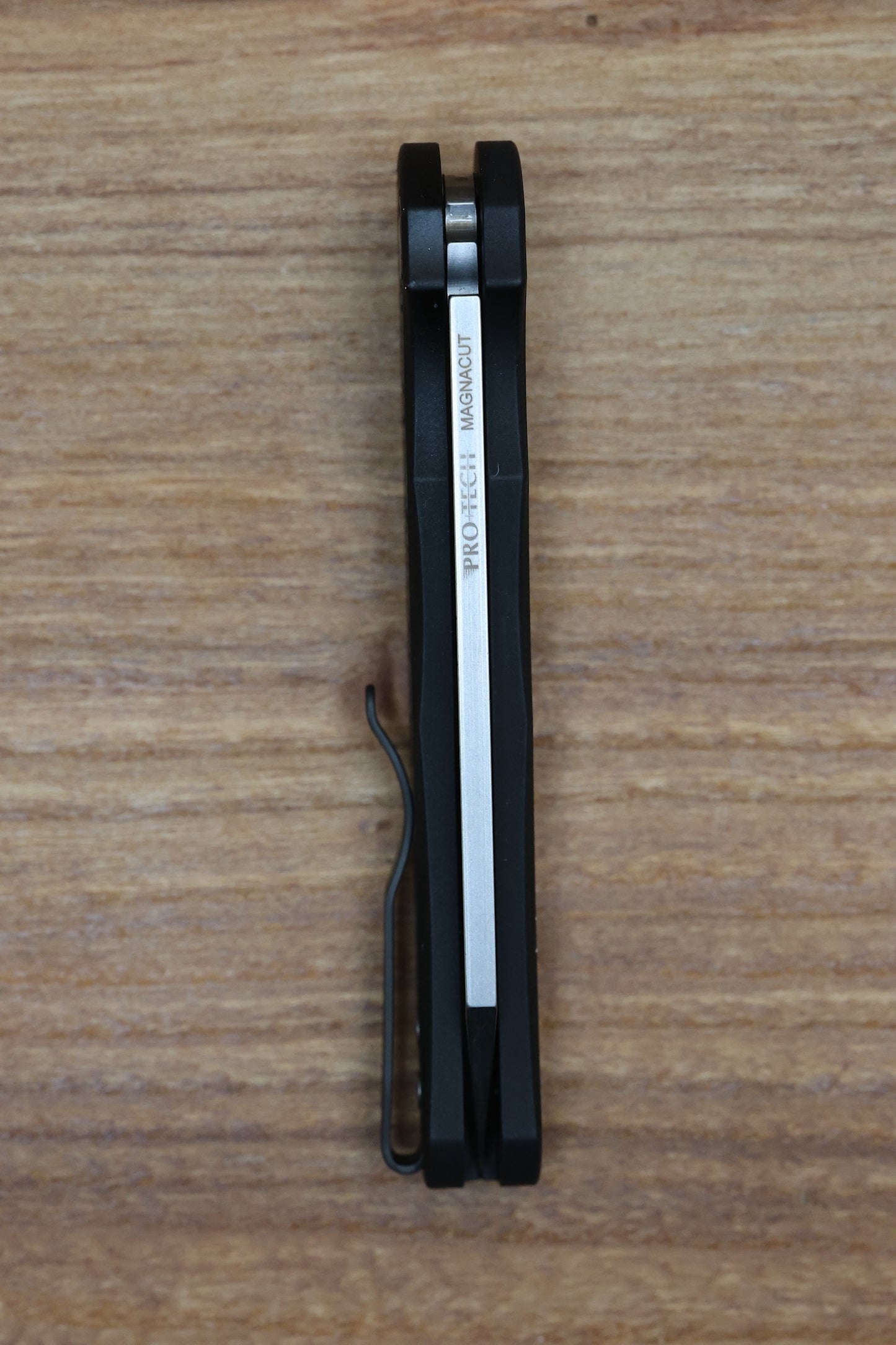 PRO-TECH KNIVES MALIBU - 2025 CCKS SPRING - BLACK "NEXUS" TEXTURED HANDLE - REVERSE TANTO MAGNACUT BLADE