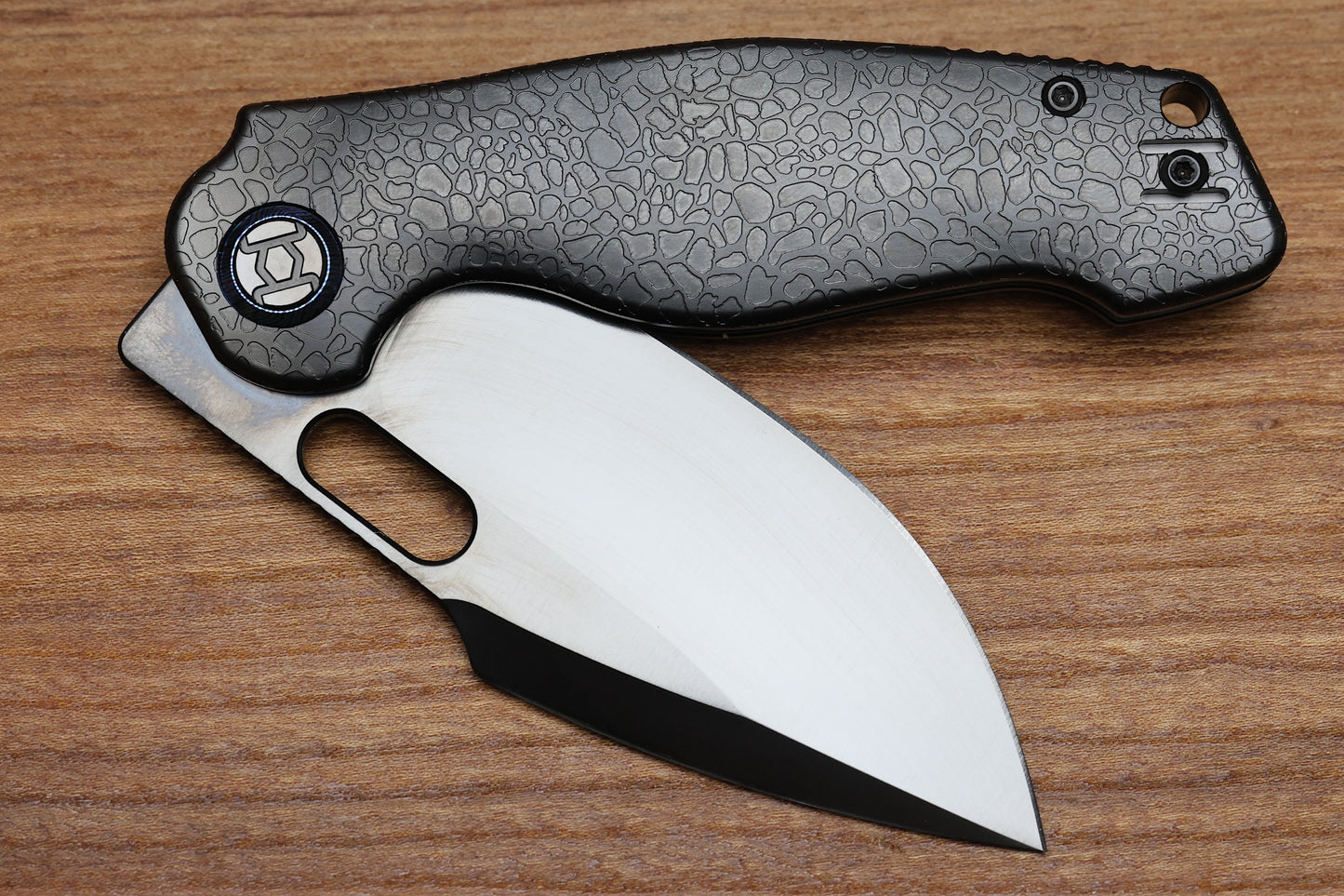 KUNWU GRINGO HONEYDEW BLACK DLC TITANIUM HANDLE S390 BLADE